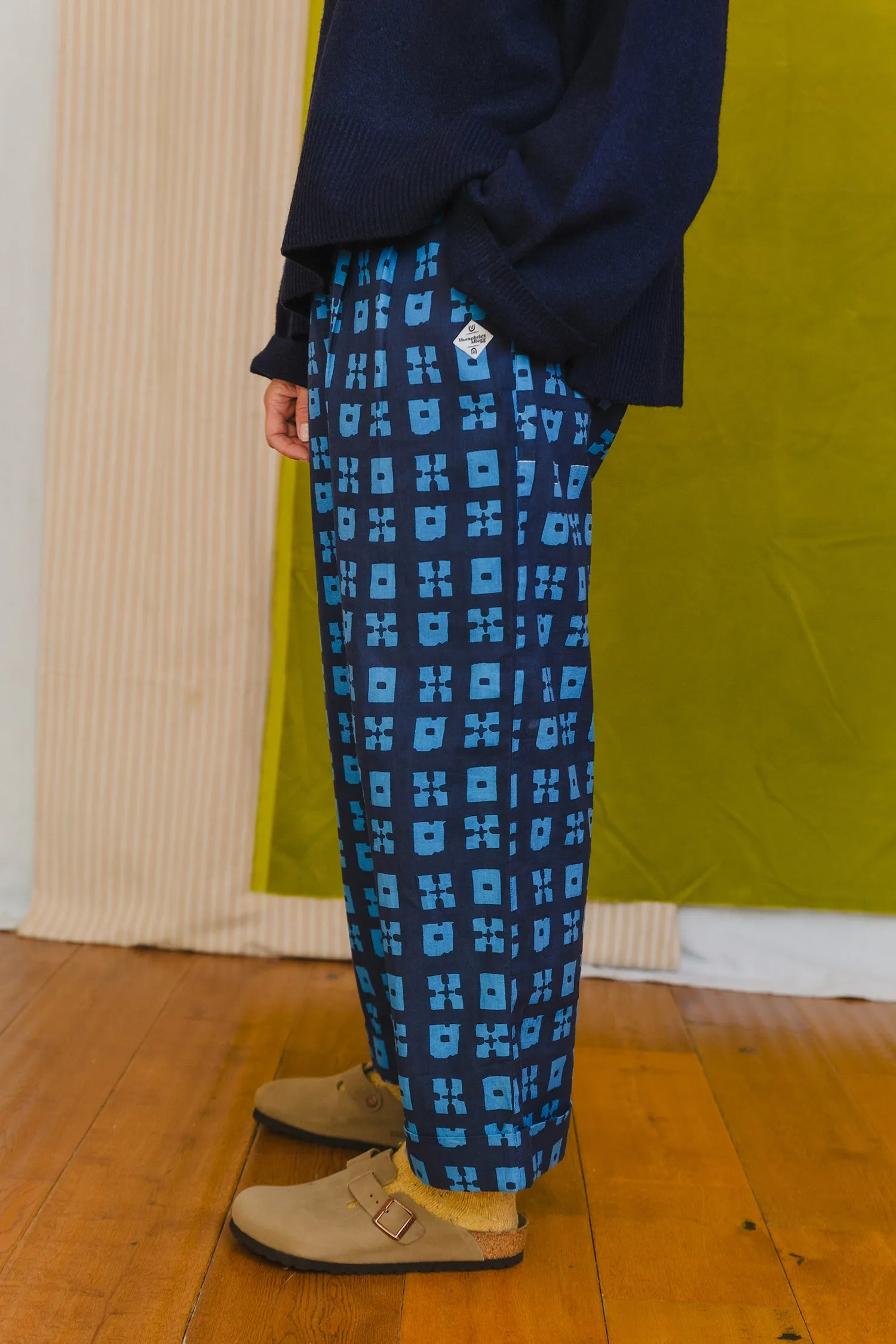 Penny Pants in 'Indigo Chess Set' sold by Humphries & Begg product image thumbnail 4