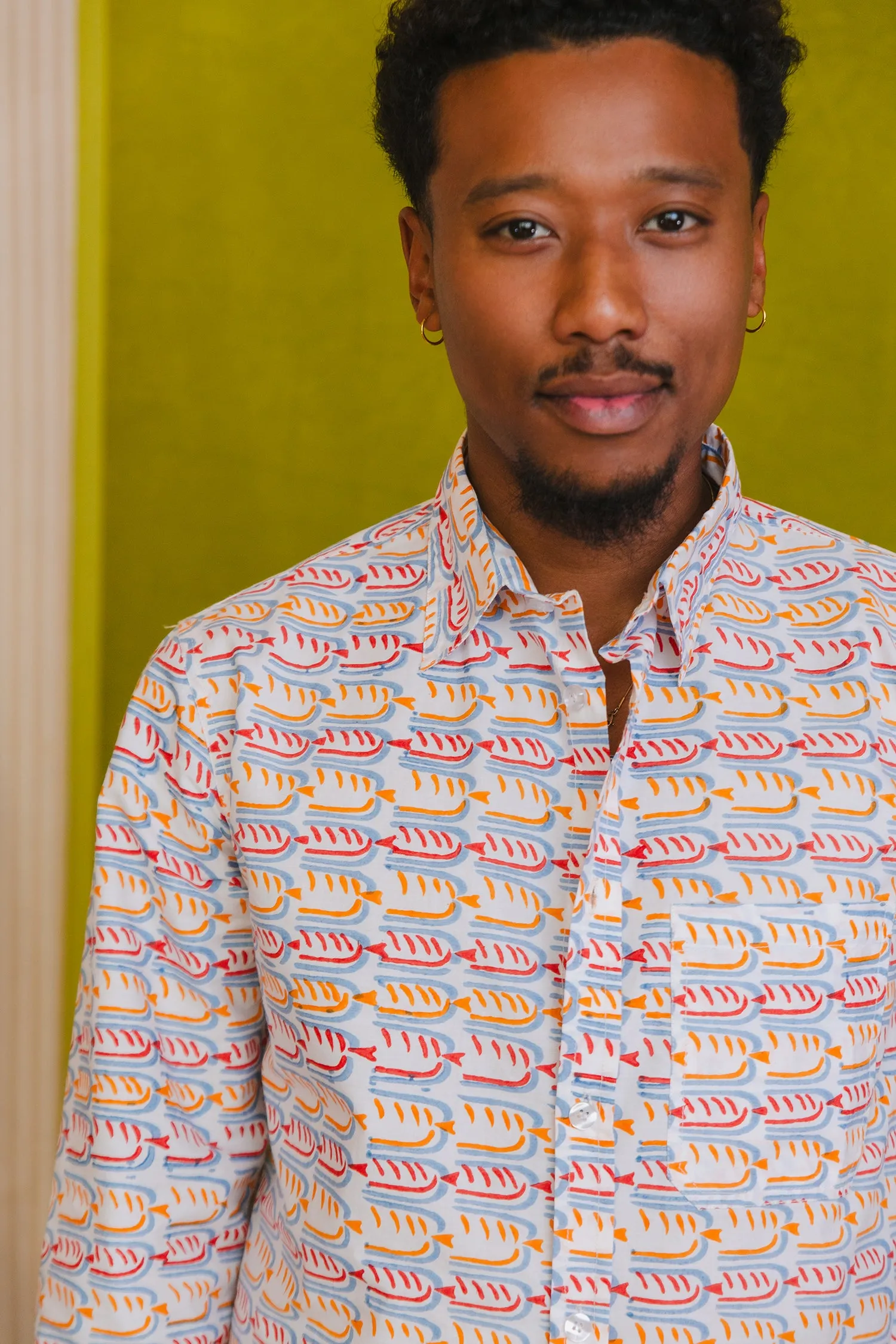 Robbie Shirt in 'Beaky on White' sold by Humphries & Begg product image thumbnail 3