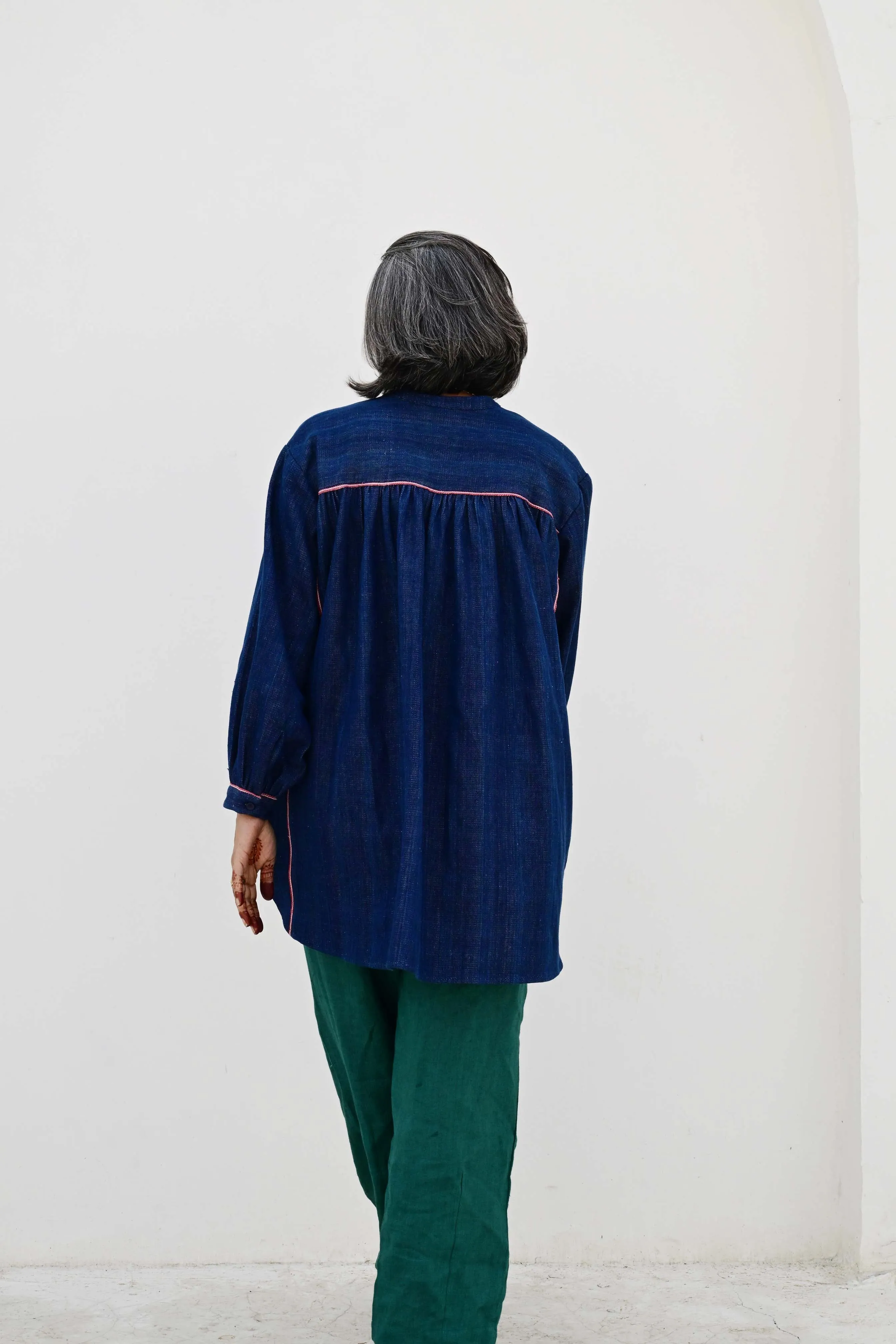Pre-Order: Rita Smock in 'Indigo' sold by Humphries & Begg product image thumbnail 5