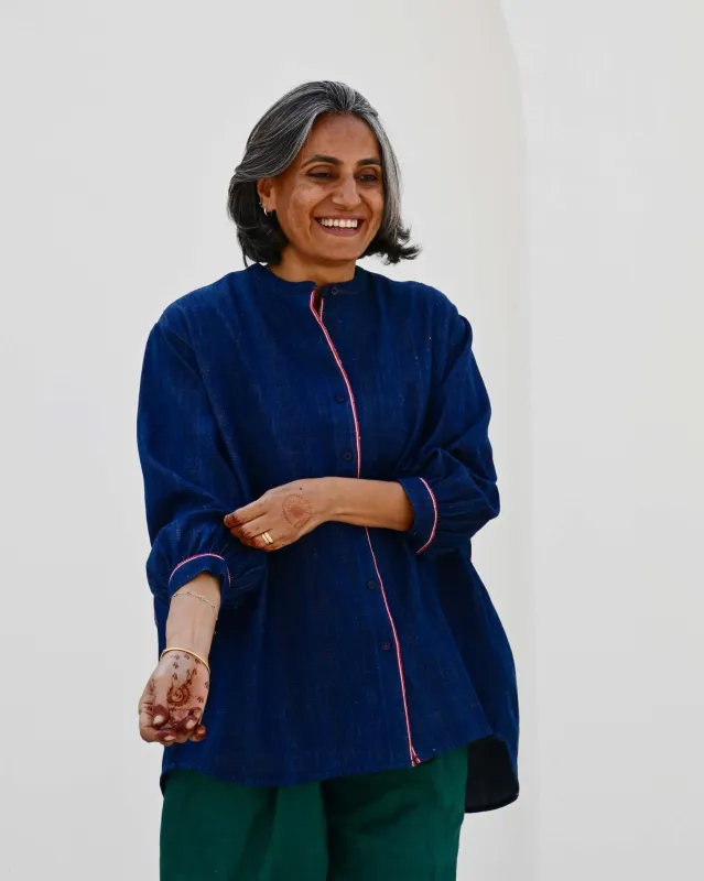 Pre-Order: Rita Smock in 'Indigo' made by Humphries & Begg