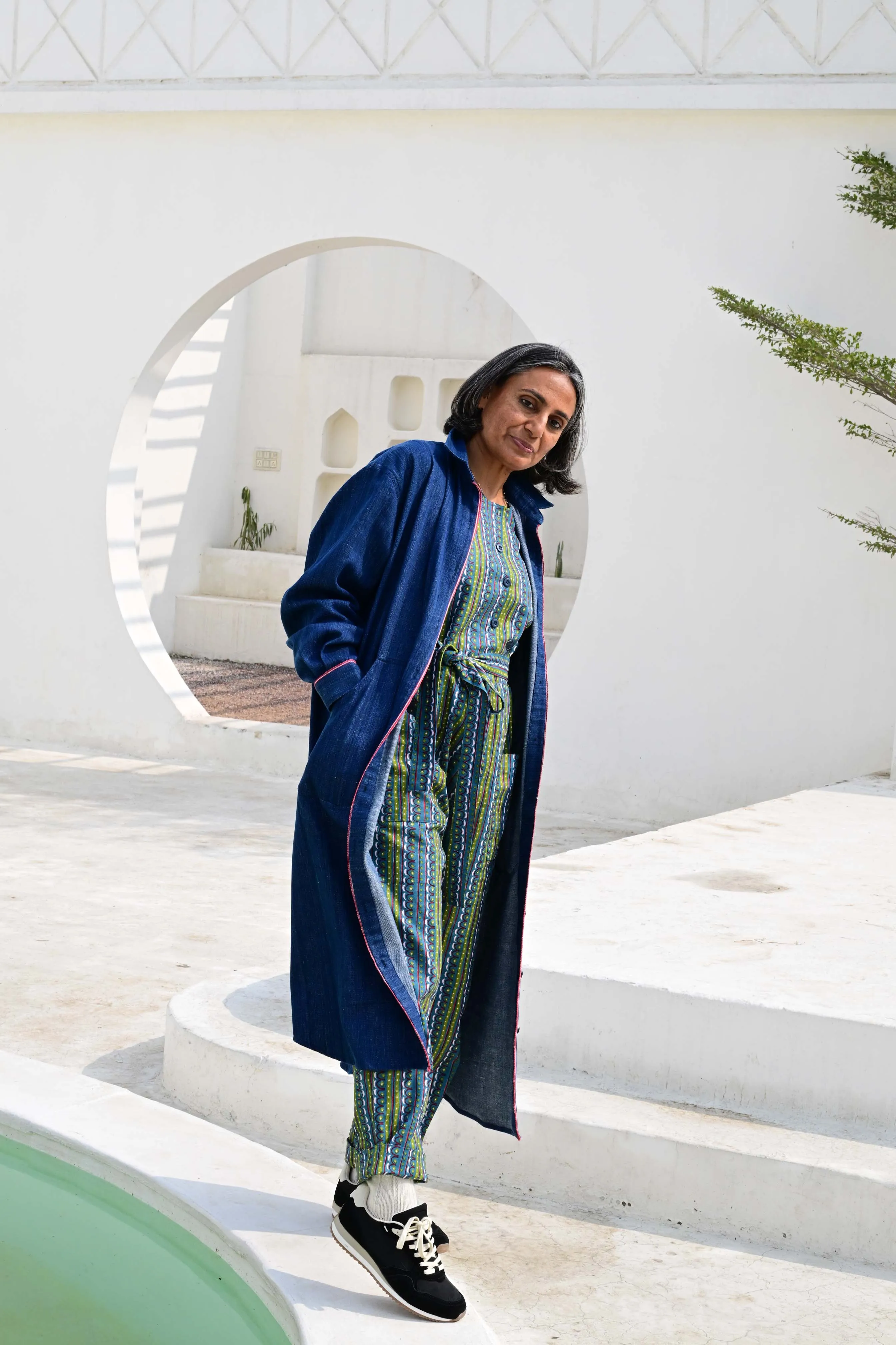 Pre-Order: Alice Overshirt in 'Indigo' sold by Humphries & Begg product image thumbnail 4