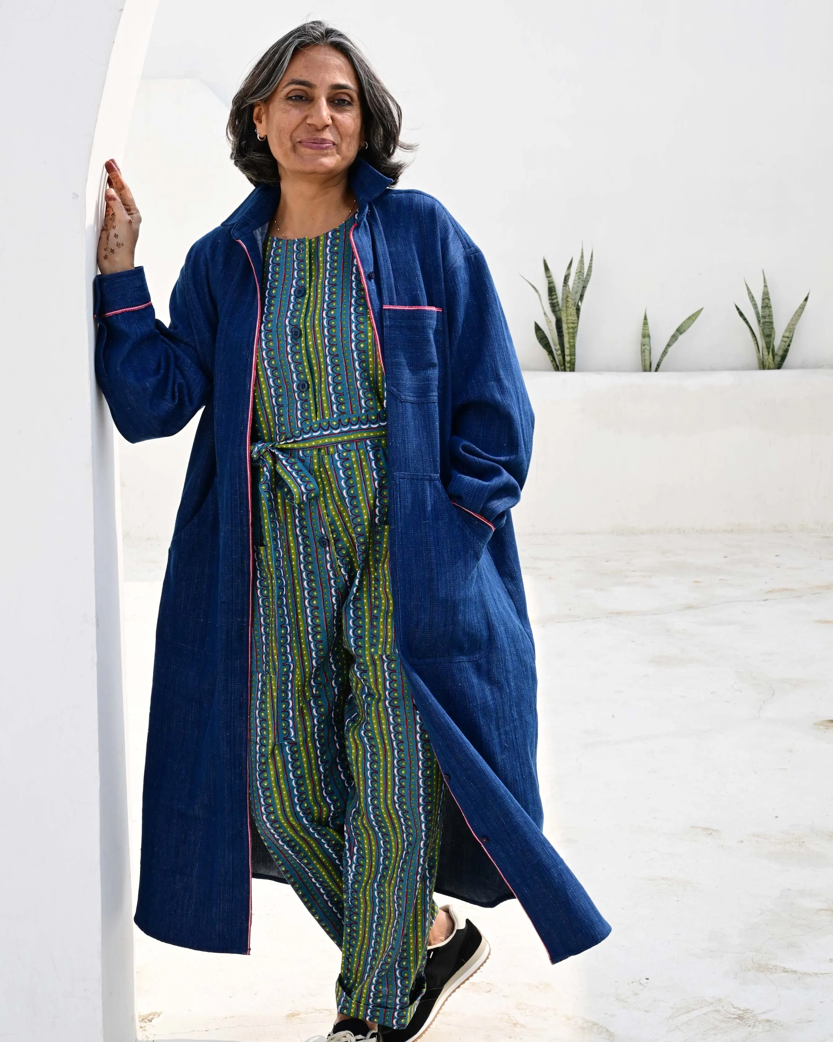 Pre-Order: Alice Overshirt in 'Indigo' sold by Humphries & Begg product image thumbnail 2