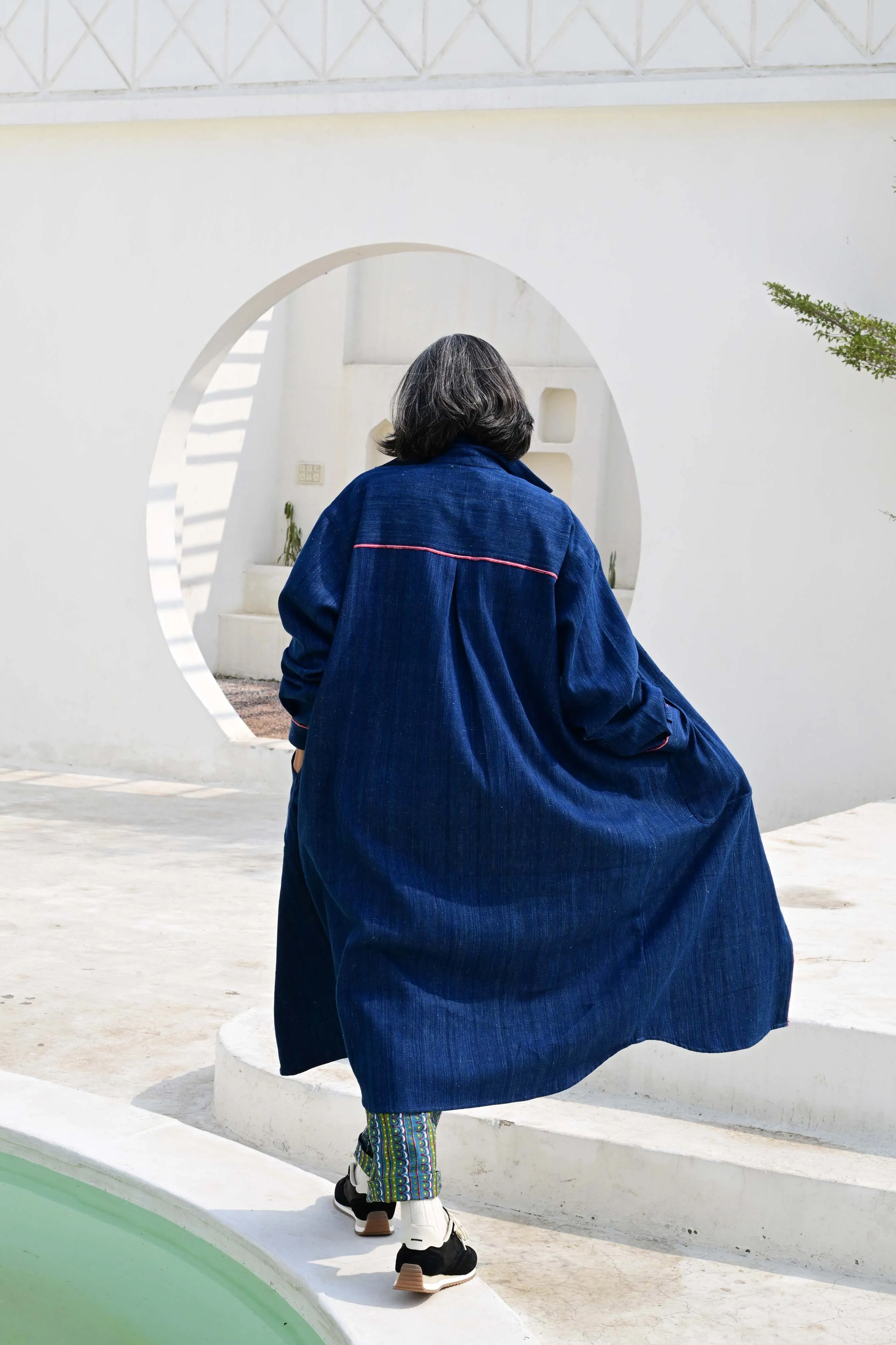 Pre-Order: Alice Overshirt in 'Indigo' sold by Humphries & Begg product image thumbnail 5