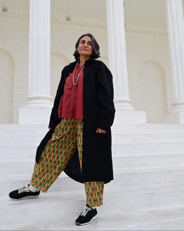 Pre-Order: Alice Overshirt in 'Black' made by Humphries & Begg