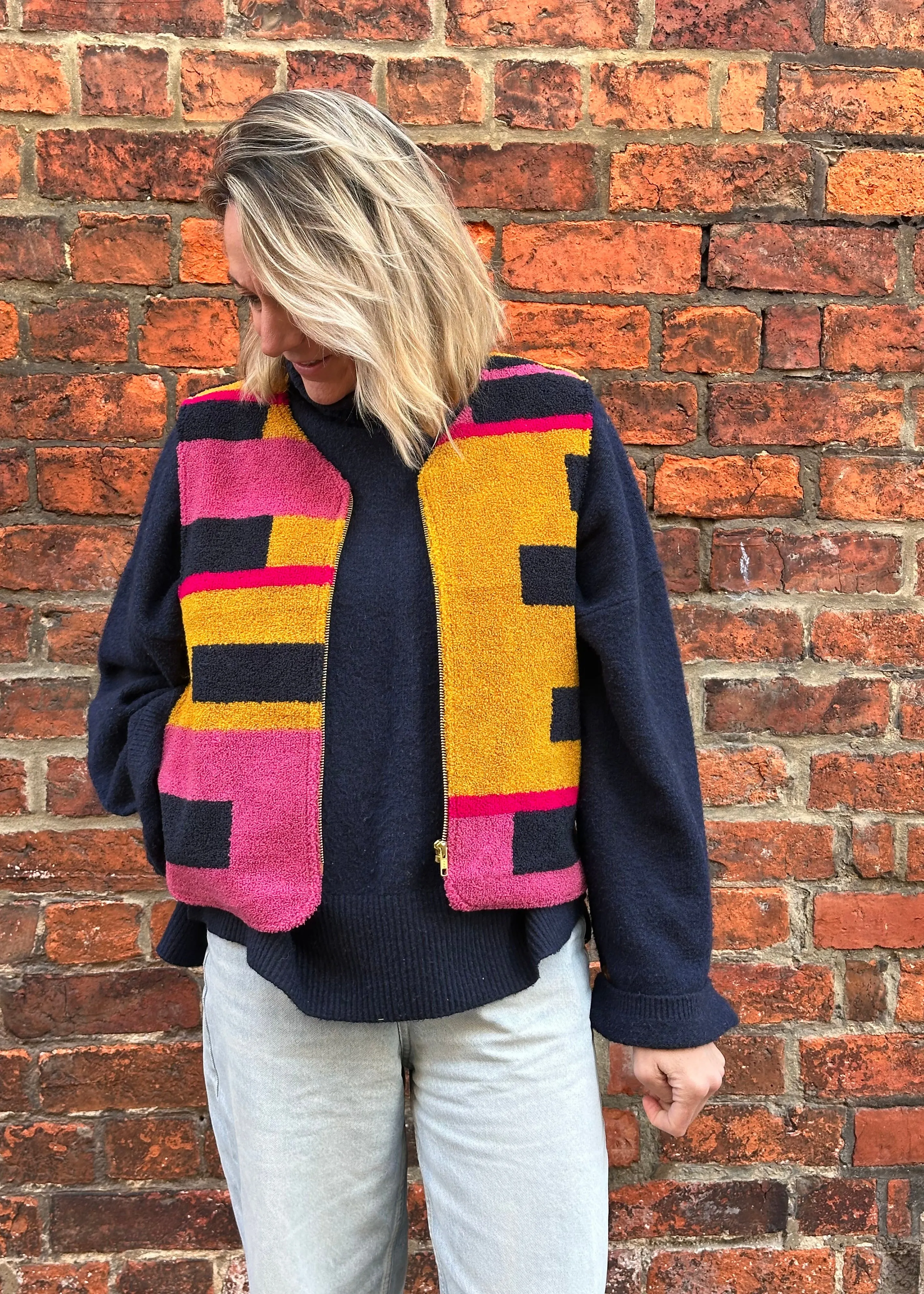 Patty Waistcoat in 'Moody Blues' sold by Humphries & Begg product image thumbnail 3