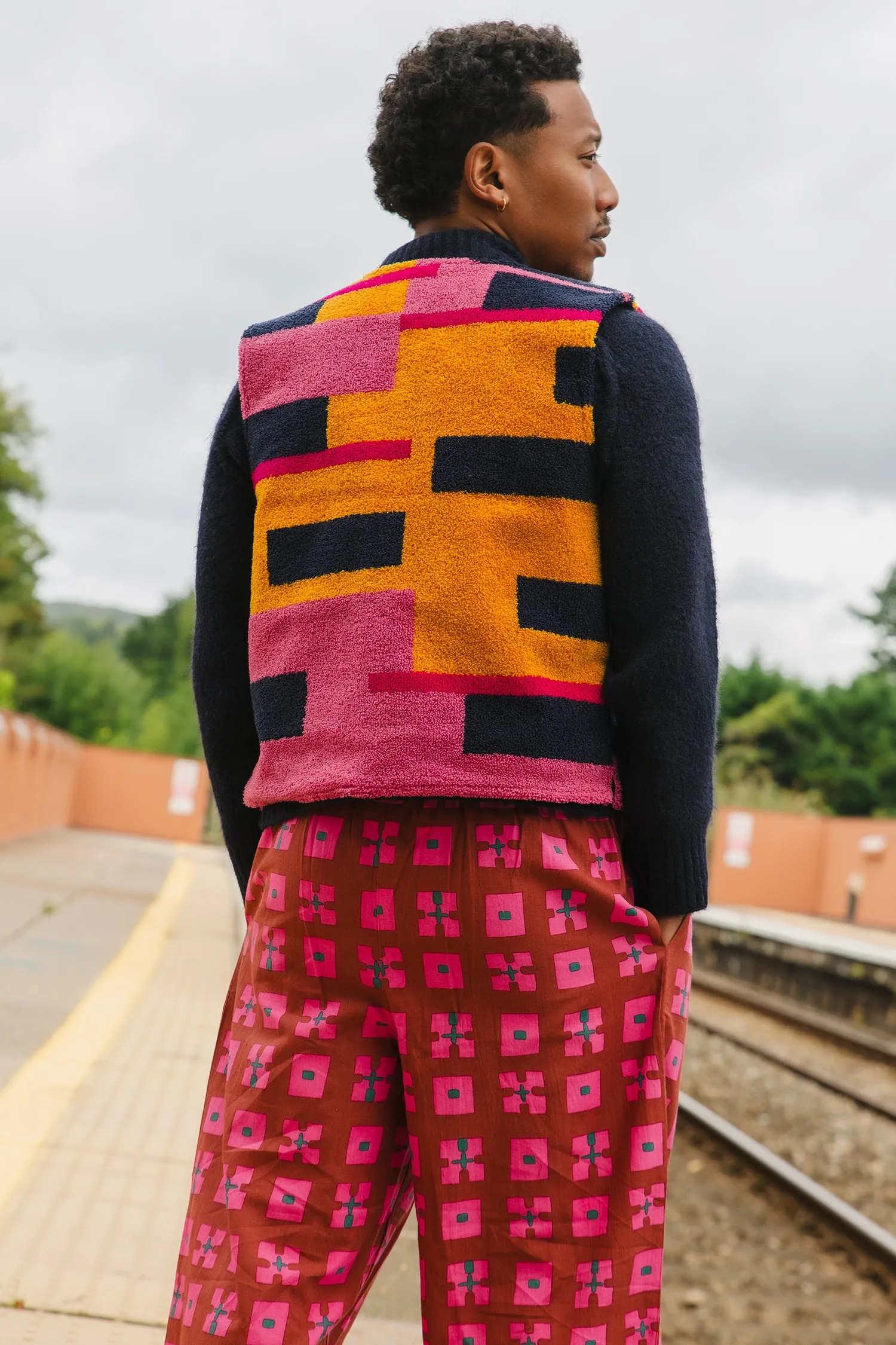 Patty Waistcoat in 'Moody Blues' sold by Humphries & Begg product image thumbnail 2