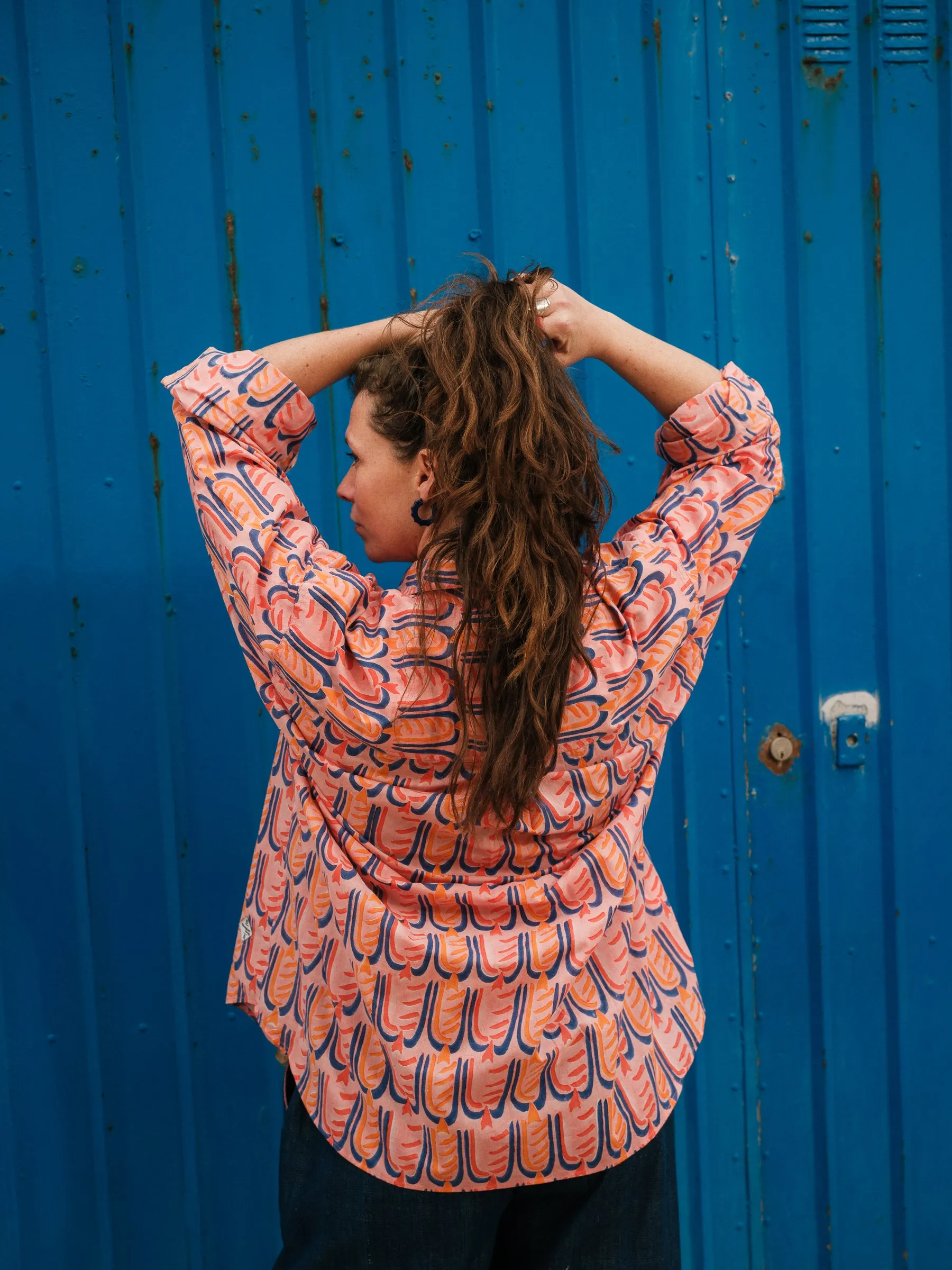 Kit Shirt in 'Peachy Beak' sold by Humphries & Begg product image thumbnail 5