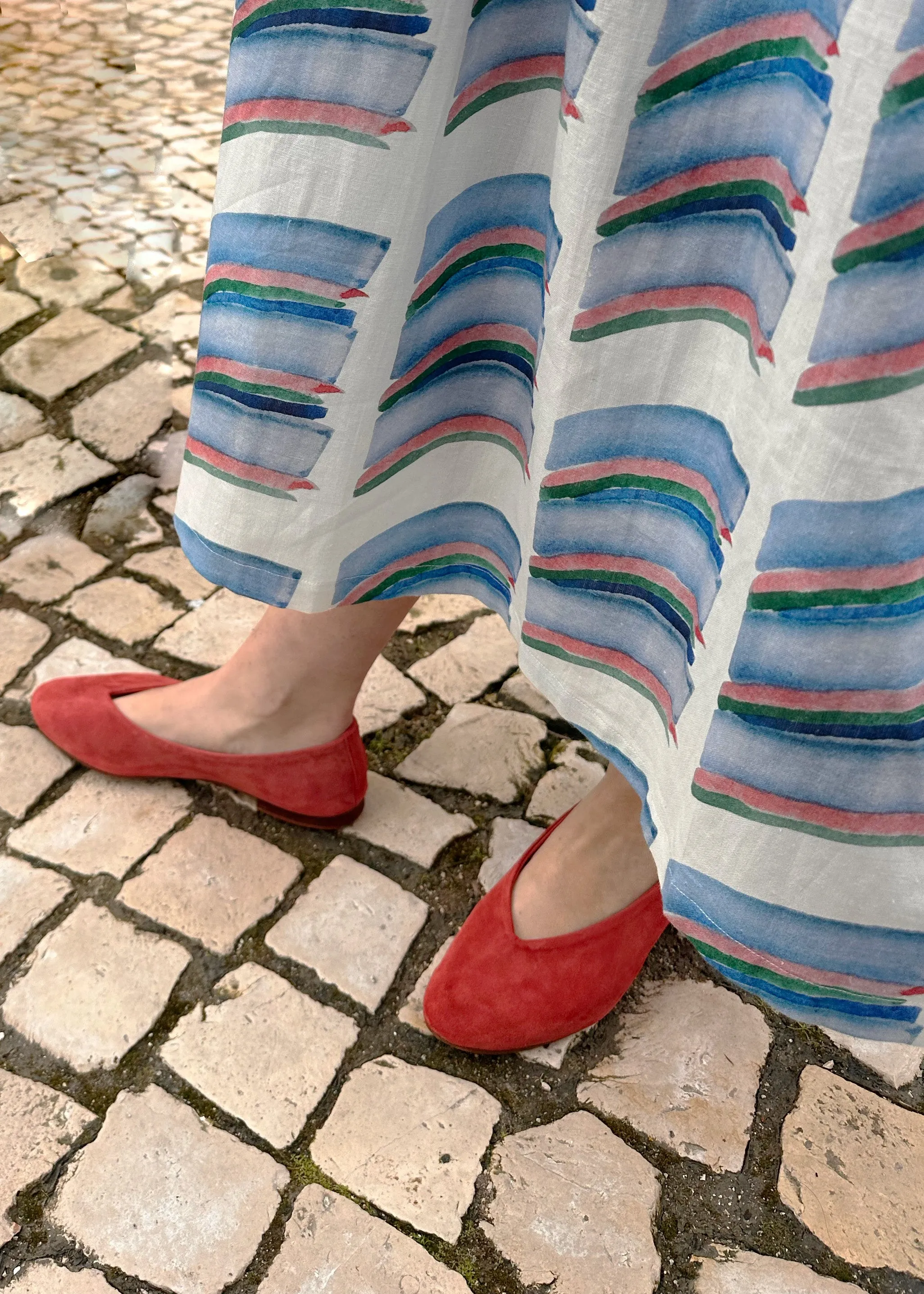 Terracotta Suede Ballet Flat sold by Humphries & Begg product image thumbnail 2