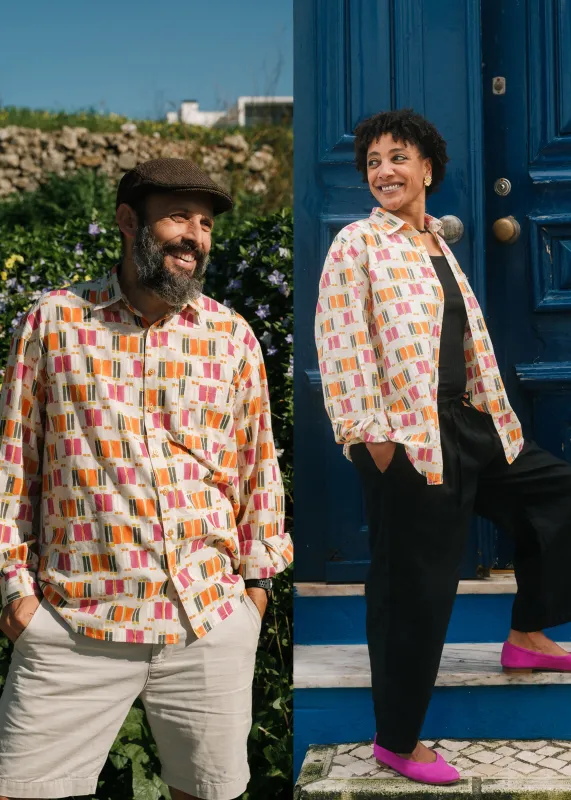 Kit Shirt in 'Pavlova' made by Humphries & Begg