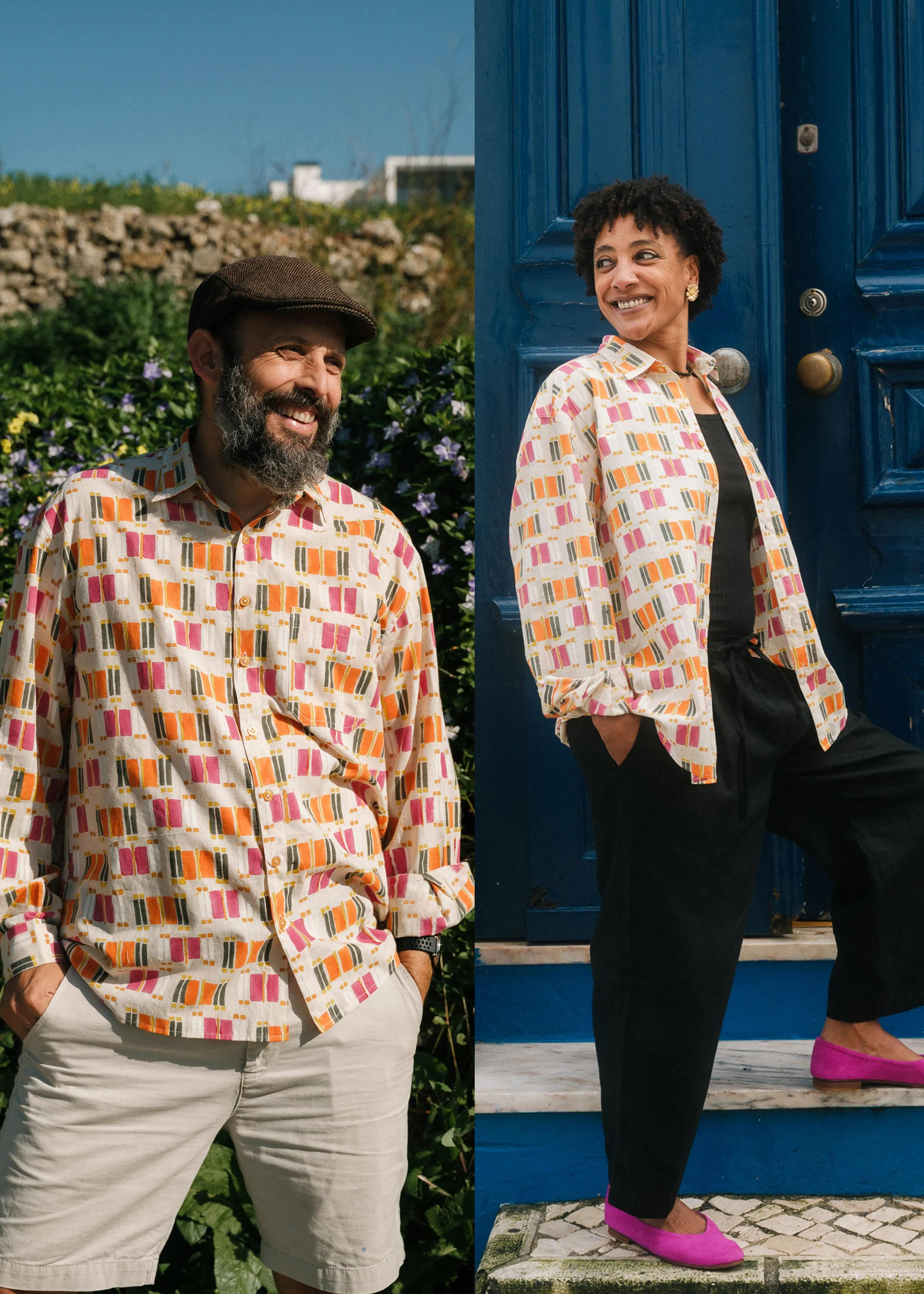 Kit Shirt in 'Pavlova' sold by Humphries & Begg
