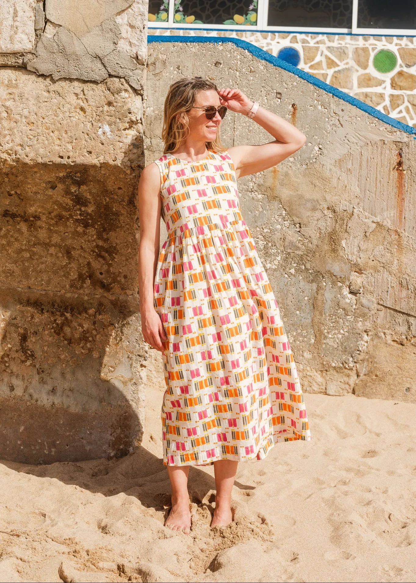Winnie Dress in 'Pavlova' sold by Humphries & Begg