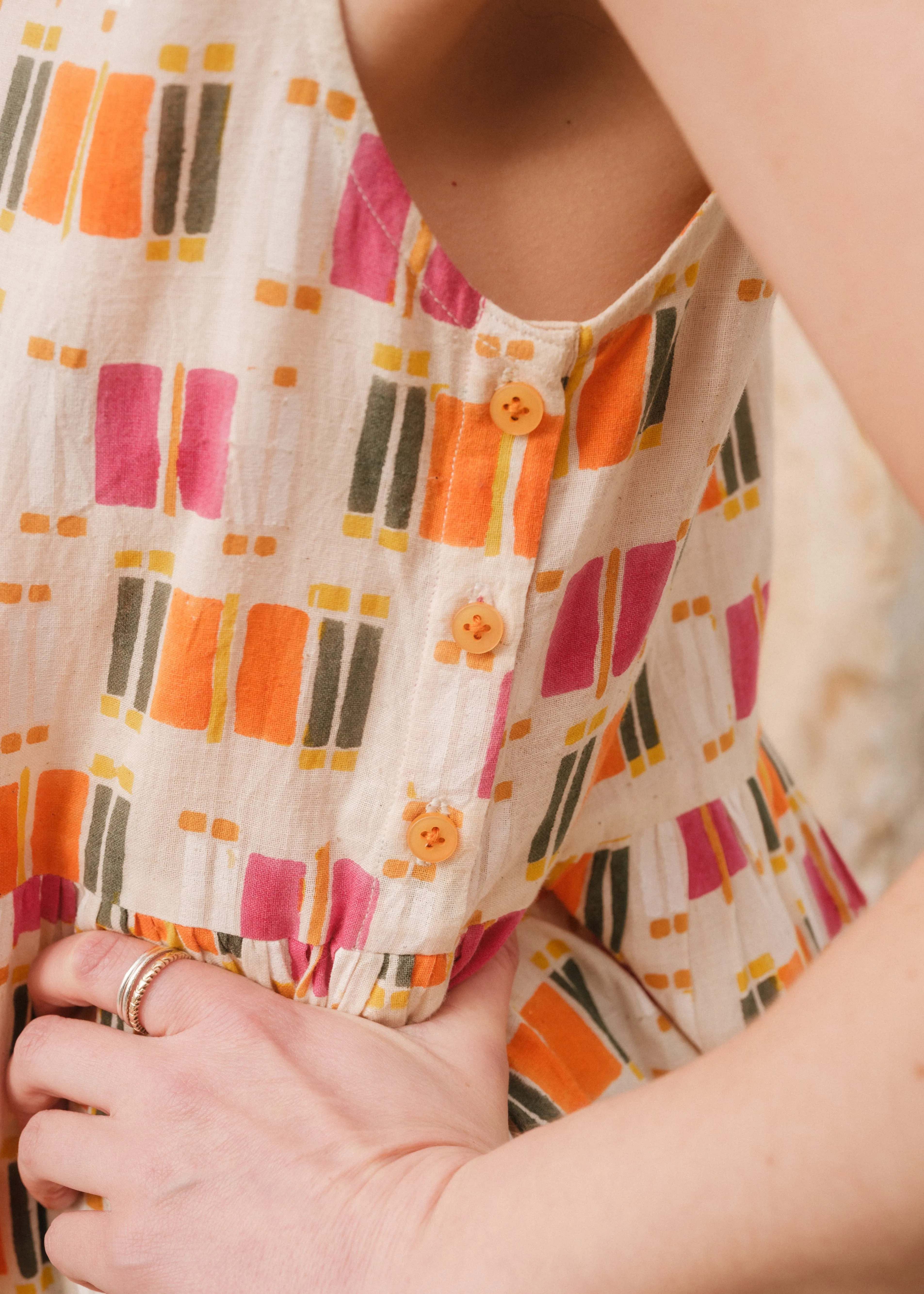 Winnie Dress in 'Pavlova' sold by Humphries & Begg product image thumbnail 3