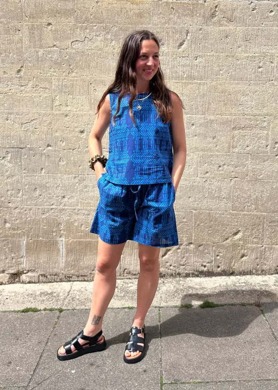 Bex Vest 'Flamingo Splits' made by Humphries & Begg