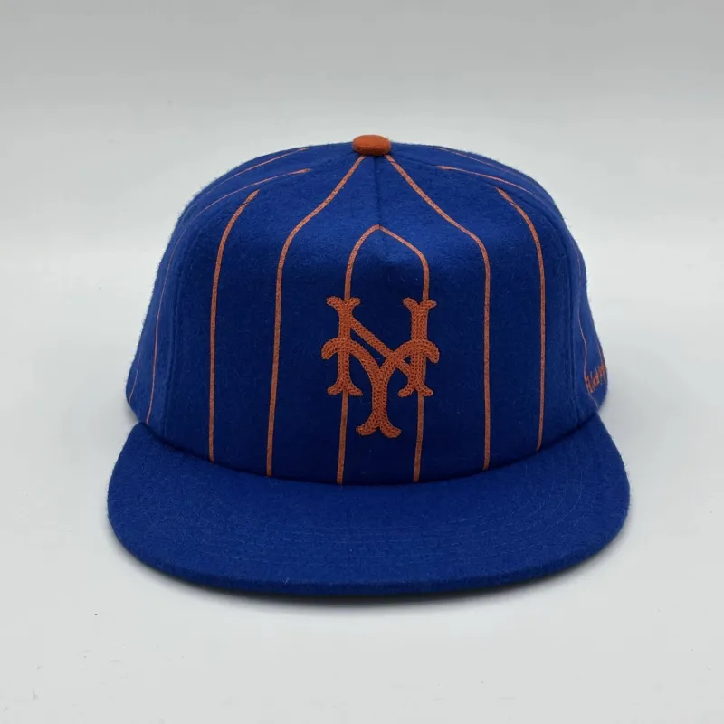 New York Mets Reverse Pinstripe Cap made by Uncle Jay‘s Vintage