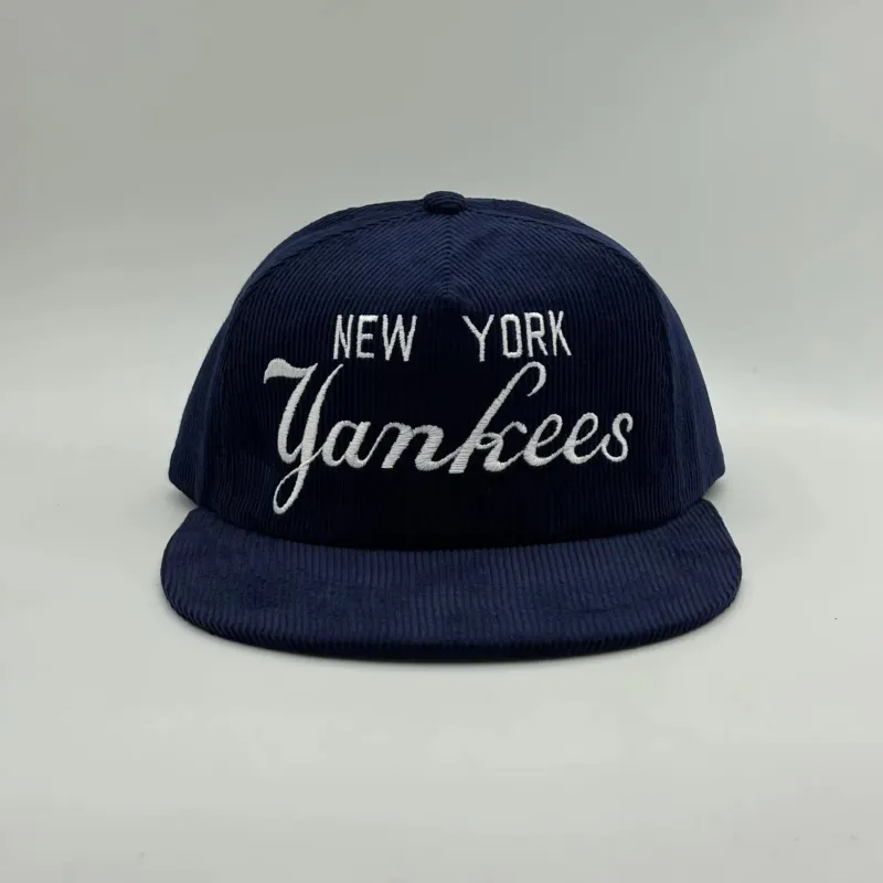 New York Yankees Corduroy Cap made by Uncle Jay‘s Vintage
