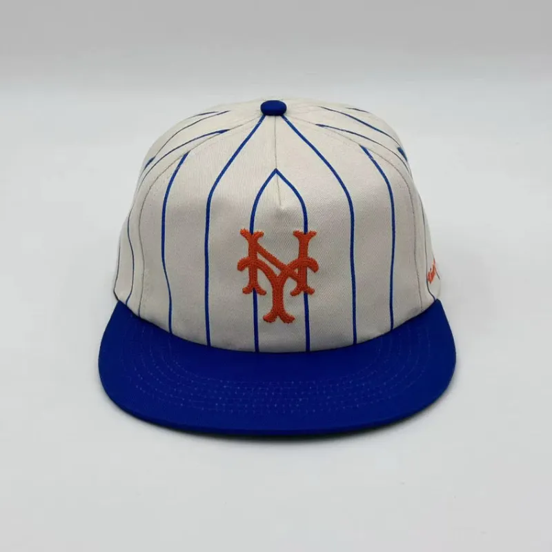 New York Mets Pinstripe Cap (twill) made by Uncle Jay‘s Vintage