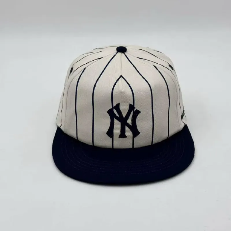 New York Yankees Pinstripe Cap (twill) made by Uncle Jay‘s Vintage