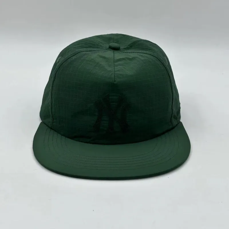 New York Yankees Ripstop Nylon Cap (Green) made by Uncle Jay‘s Vintage