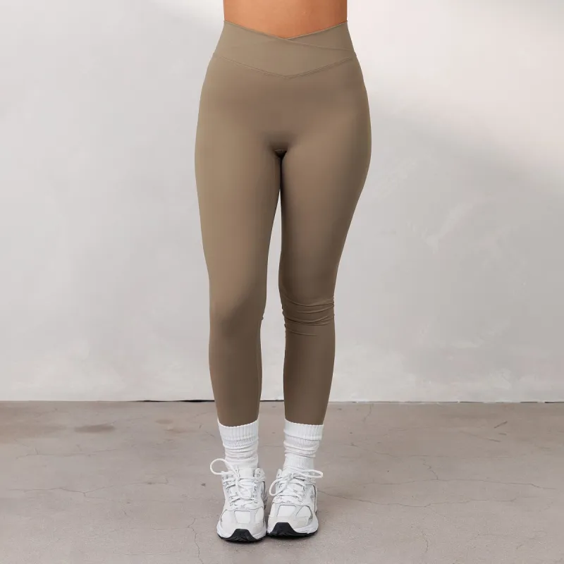 Silhouette Crossover Leggings - Dune sold by Lounge Underwear