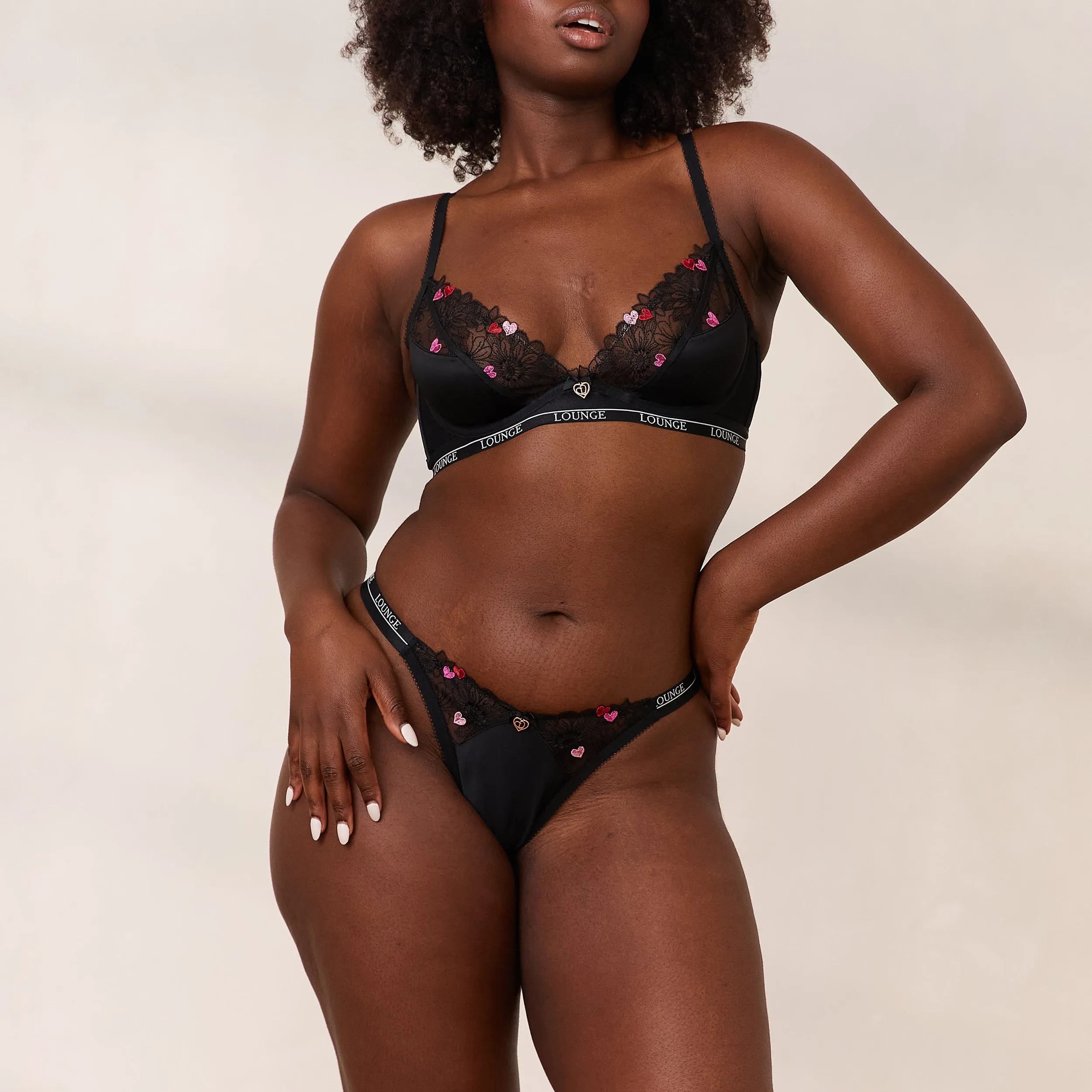 Zalia Plunge Bra - Black sold by Lounge Underwear product image thumbnail 3