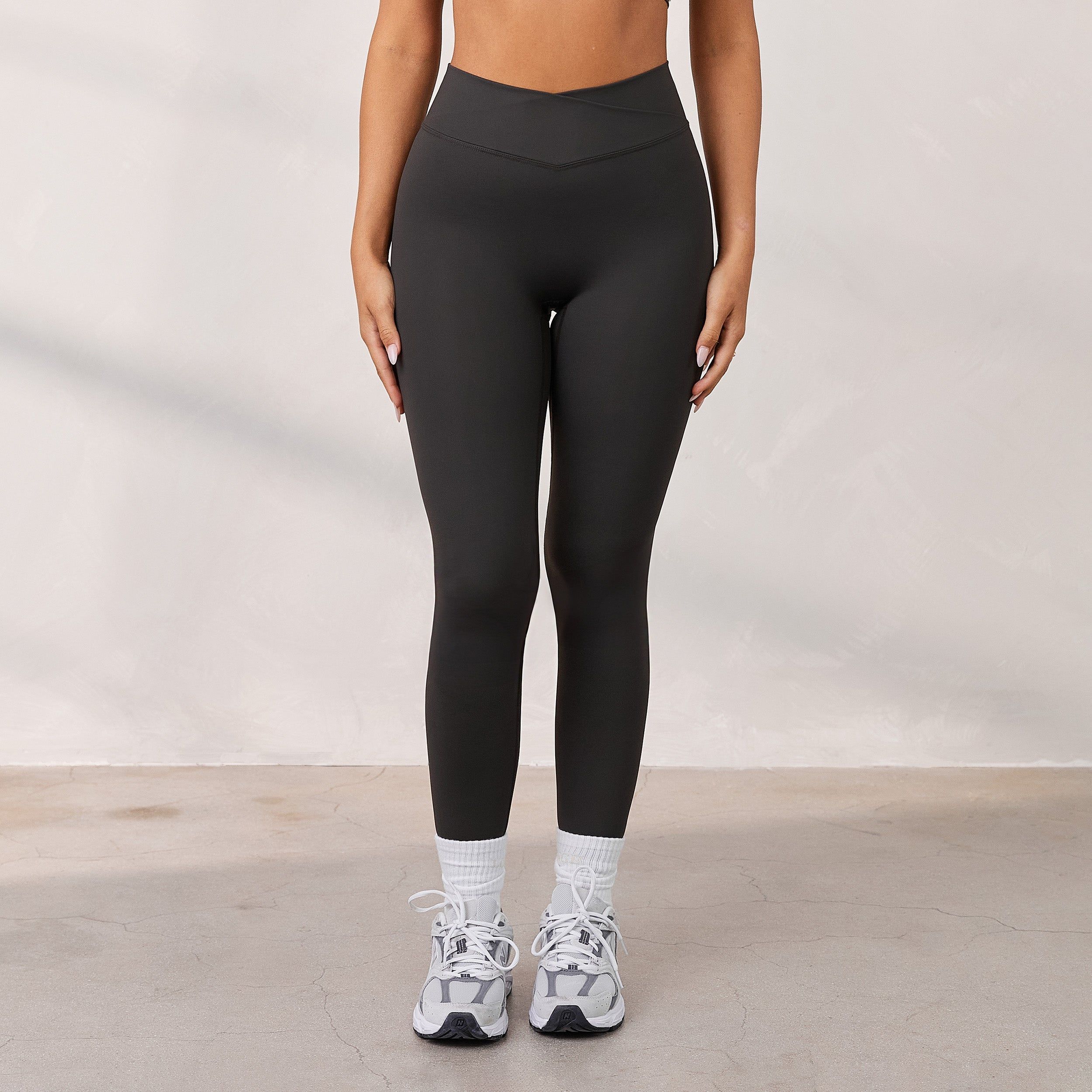 Silhouette Crossover Leggings - Washed Black sold by Lounge Underwear product image thumbnail 2