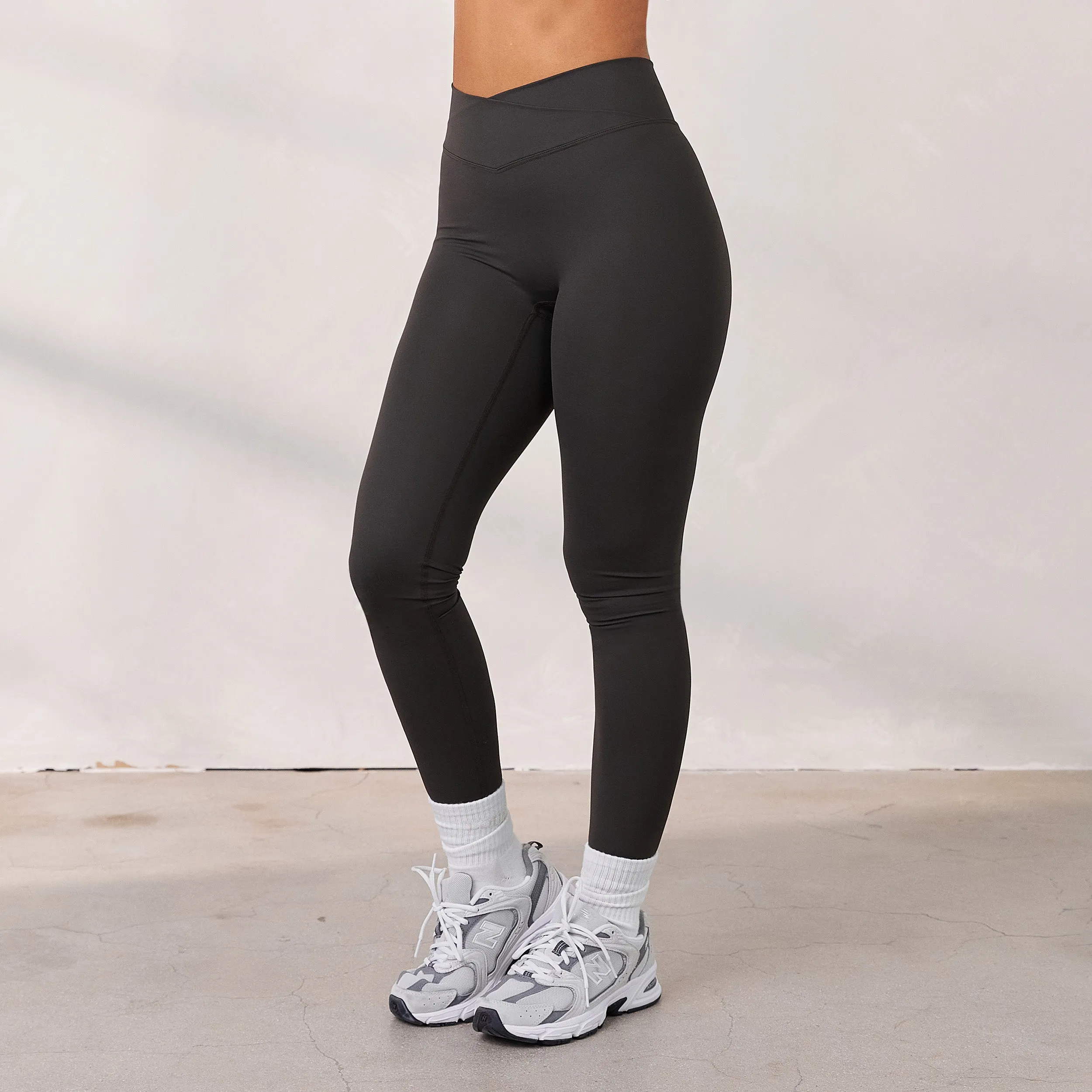 Silhouette Crossover Leggings - Washed Black sold by Lounge Underwear product image thumbnail 3