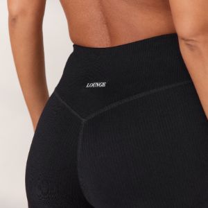 Cosy Ribbed Leggings - Black sold by Lounge Underwear