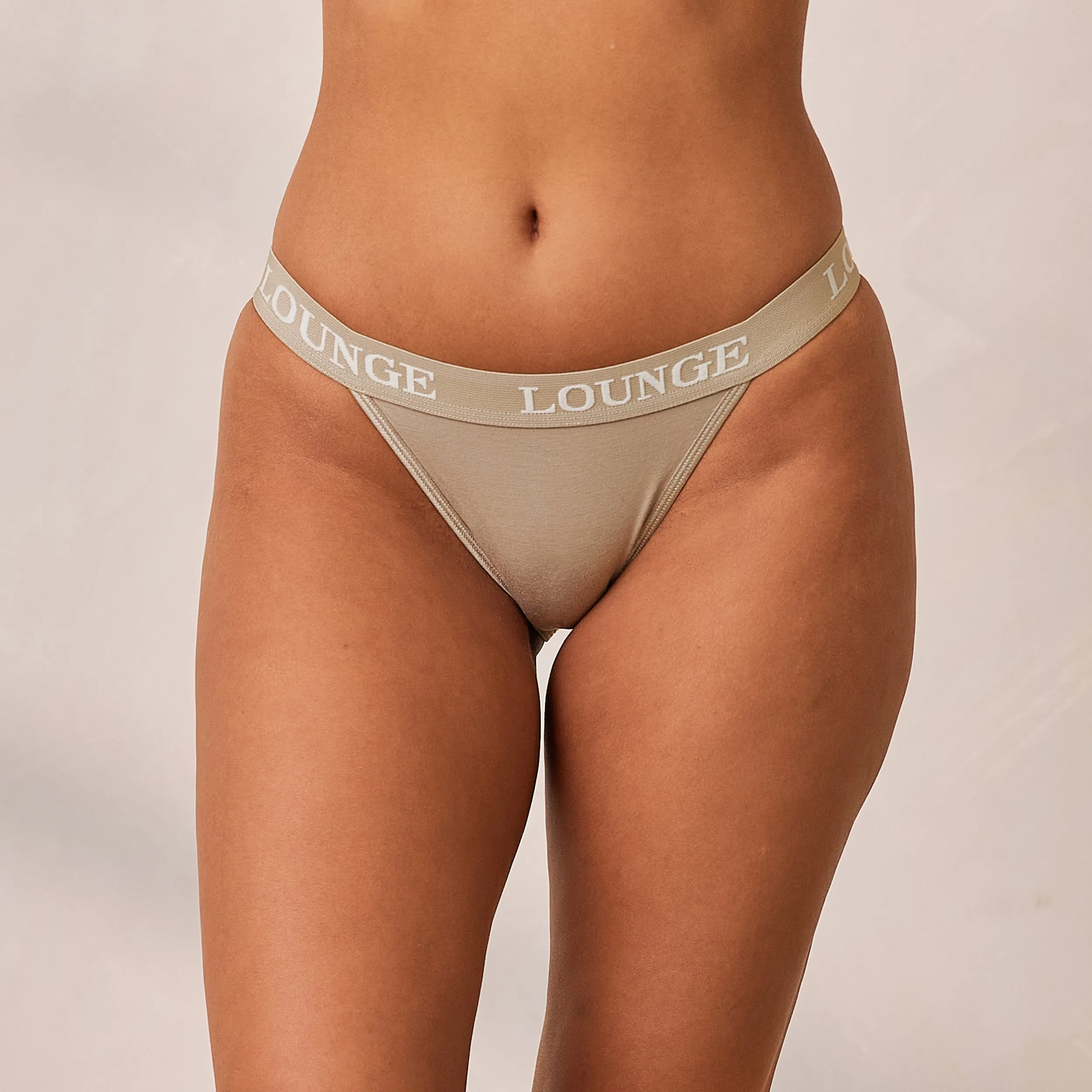 Bamboo Triangle Briefs - Oat sold by Lounge Underwear