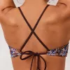 Reversible Bralette Bikini Top - Brown/Floral sold by Lounge Underwear