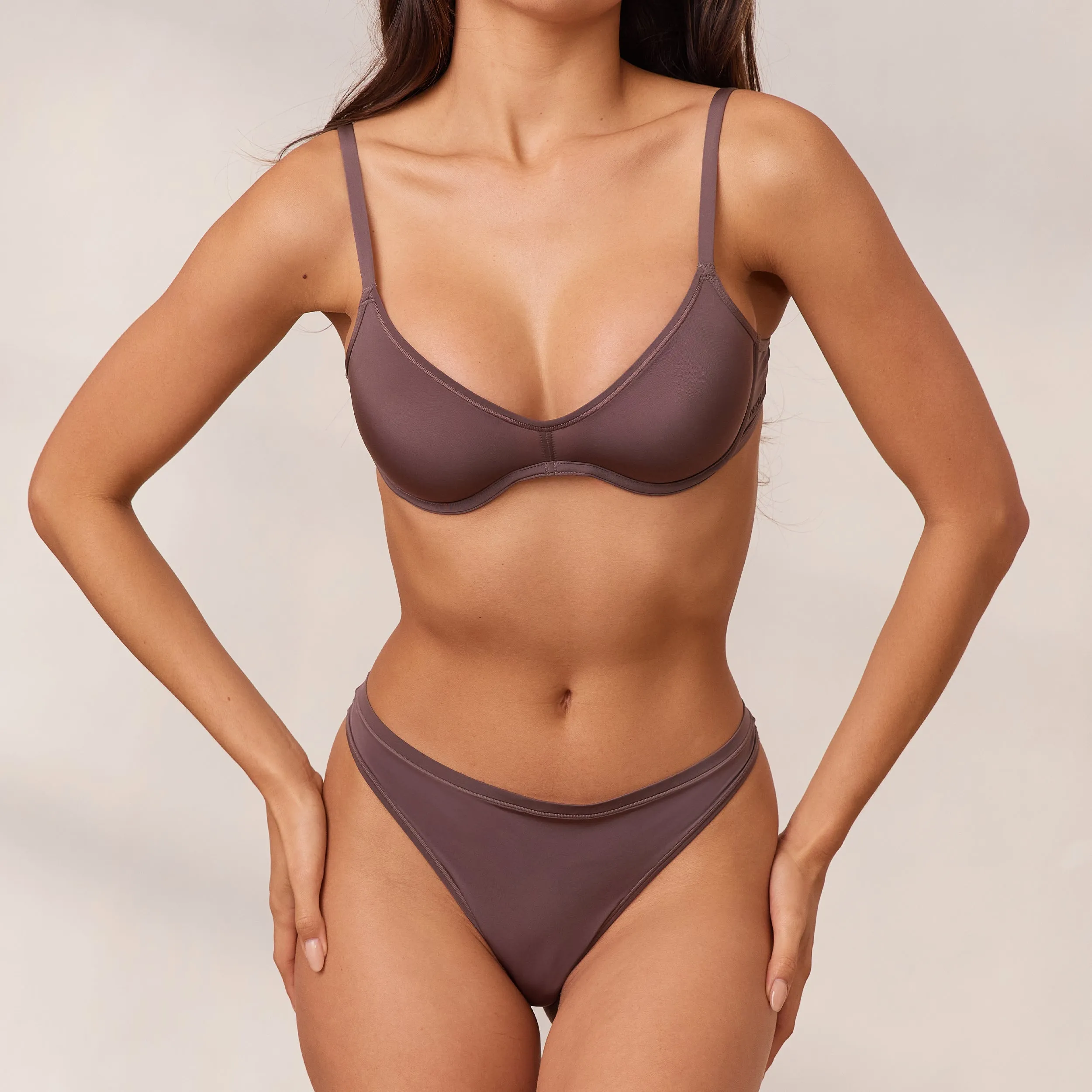 Barely There Plunge Bra - Damson sold by Lounge Underwear