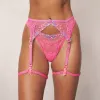 Savannah Intimates G-String & Suspender Belt (Set) - Hot Pink sold by Lounge Underwear