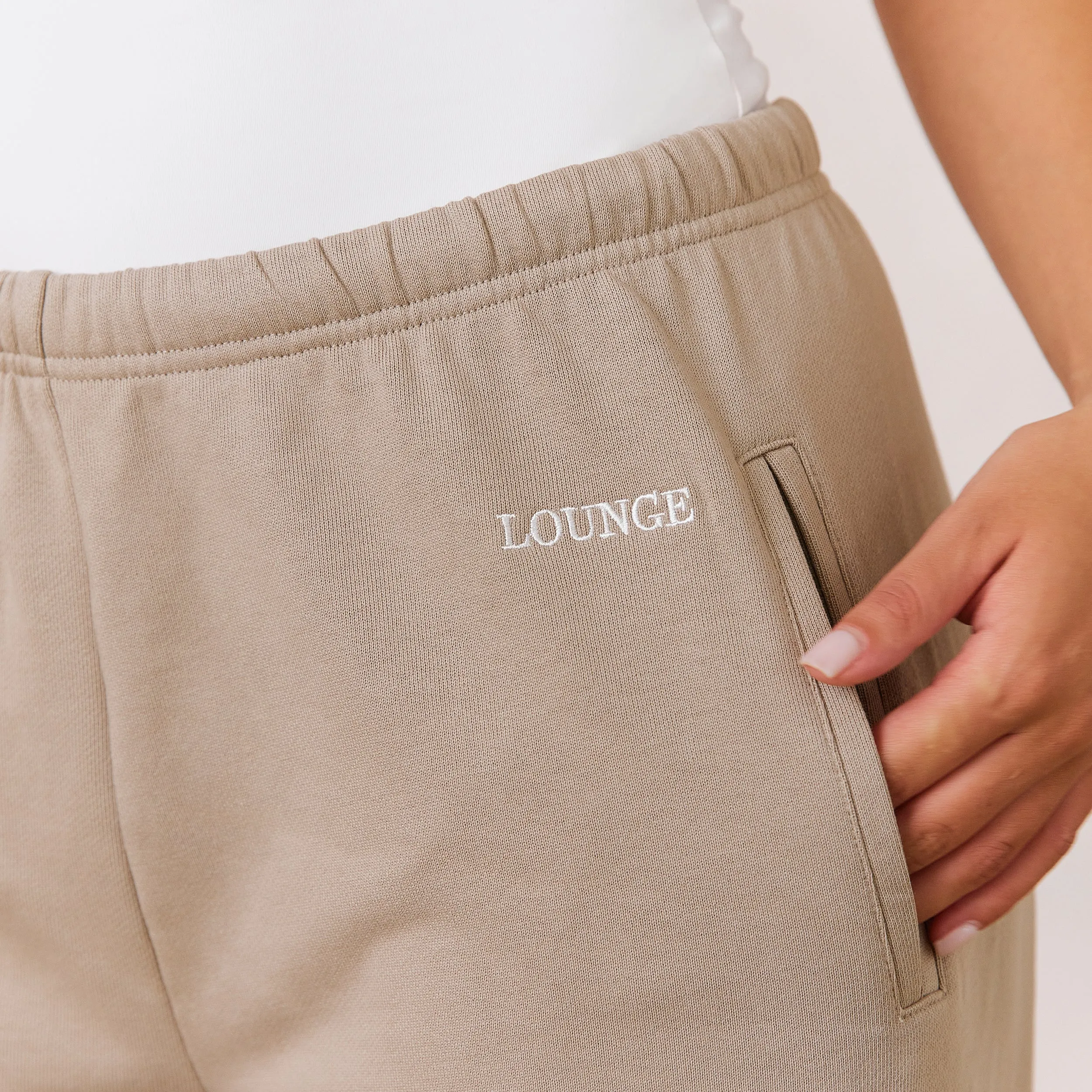 Varsity Straight Leg Joggers - Oat sold by Lounge Underwear product image thumbnail 3