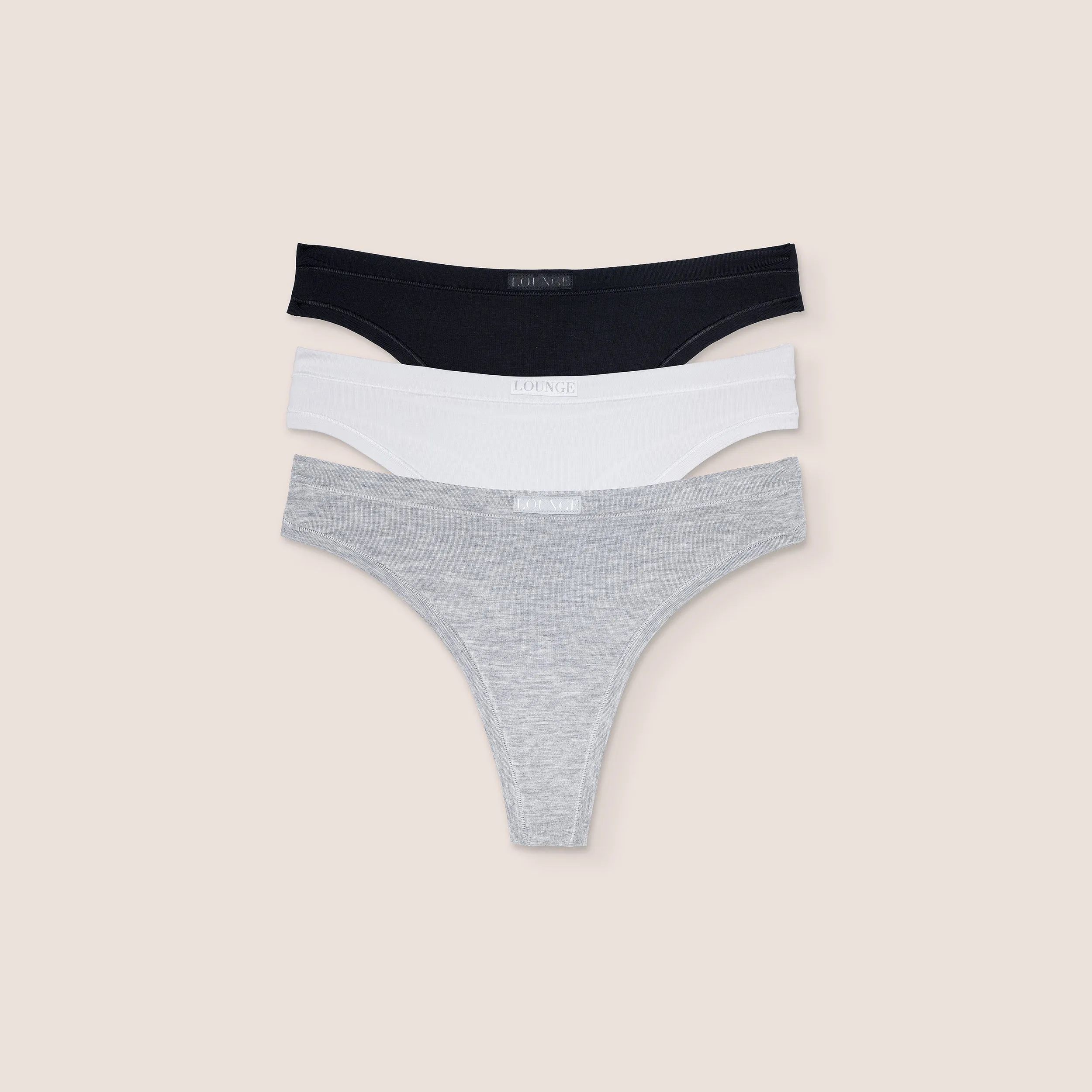 Bamboo Comfort Thongs (3-pack) - Multi sold by Lounge Underwear