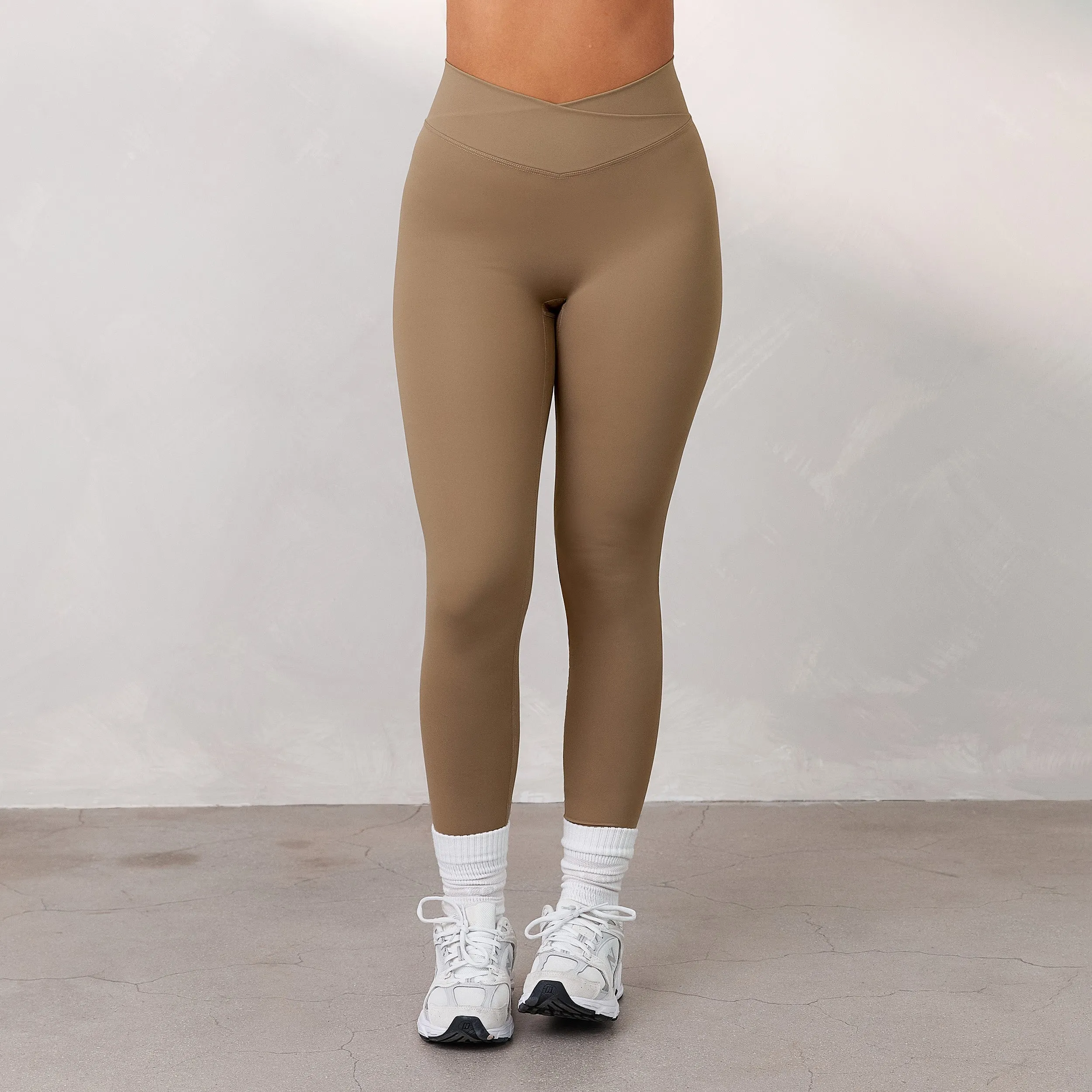 Silhouette Crossover Leggings - Toffee sold by Lounge Underwear product image thumbnail 2