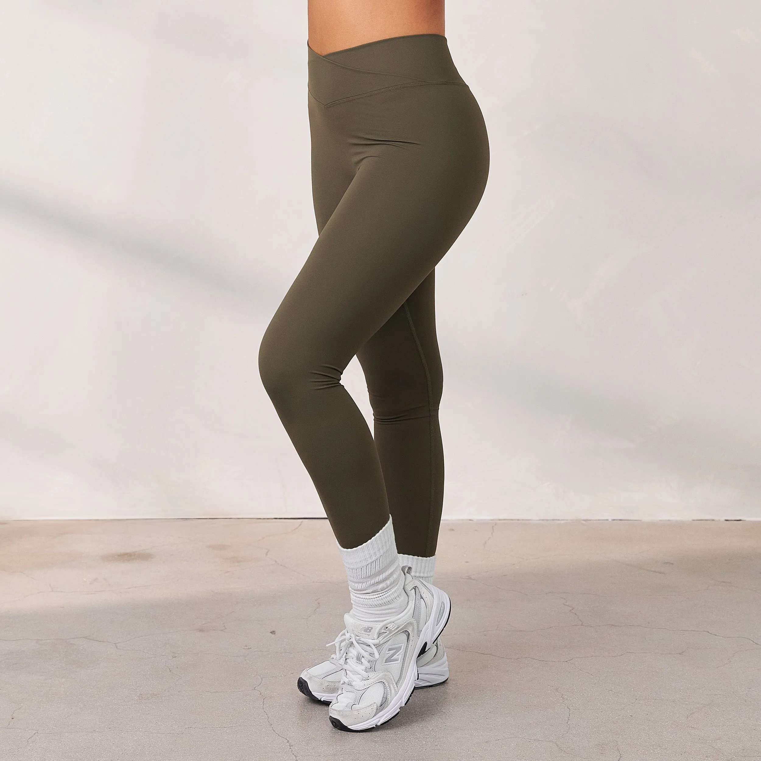 Silhouette Crossover Leggings - Cedar sold by Lounge Underwear product image thumbnail 3