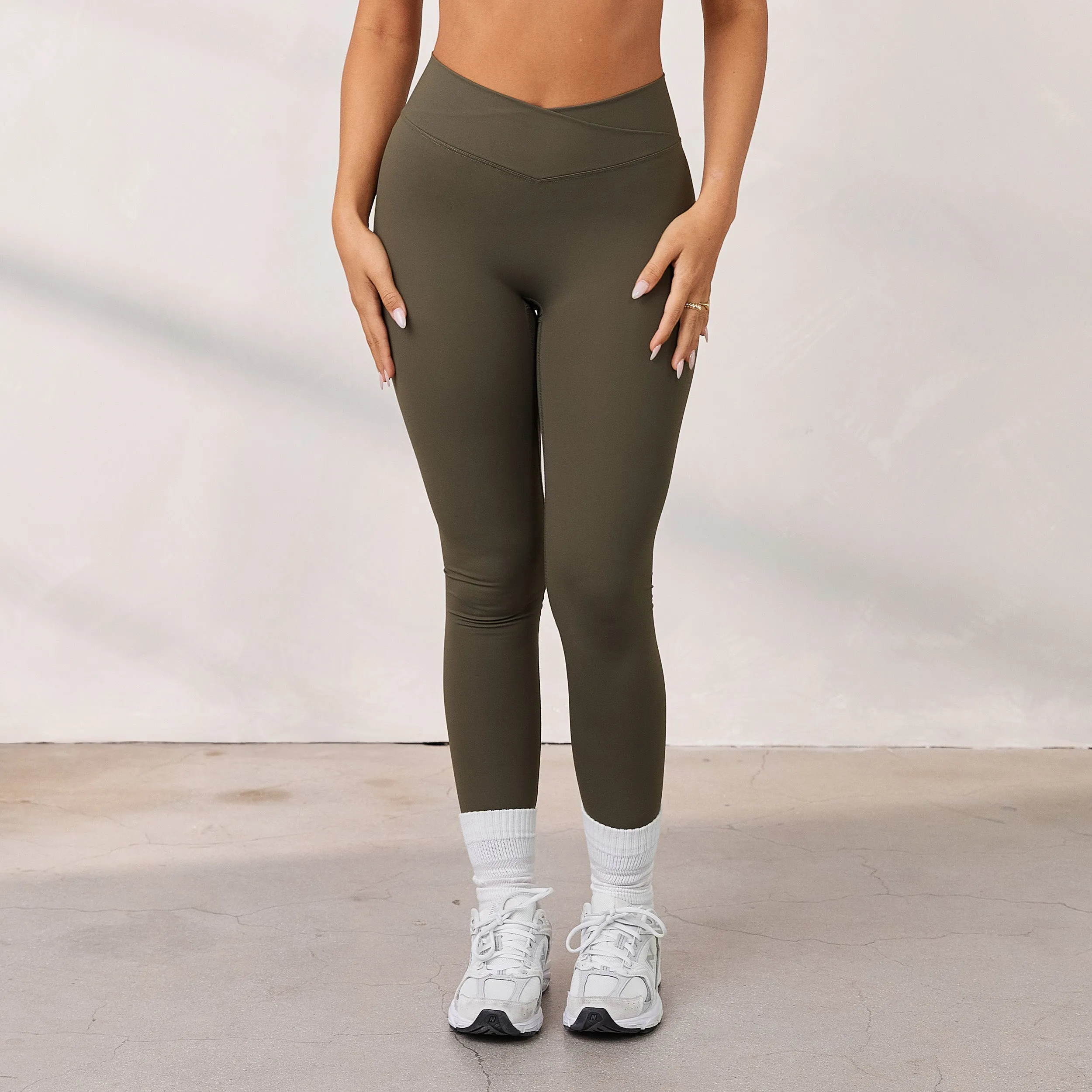 Silhouette Crossover Leggings - Cedar sold by Lounge Underwear product image thumbnail 2
