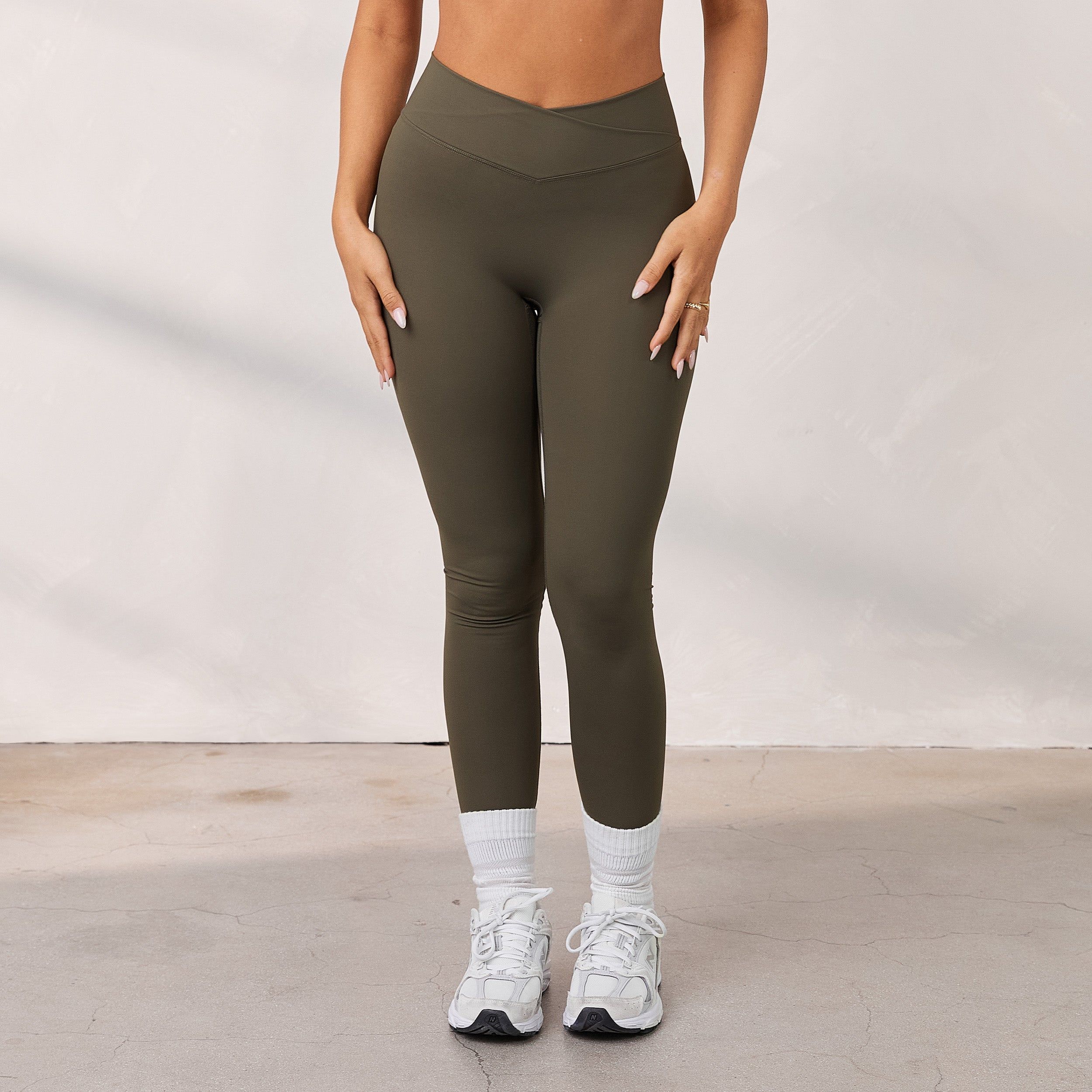 Silhouette Crossover Leggings - Cedar sold by Lounge Underwear product image thumbnail 2