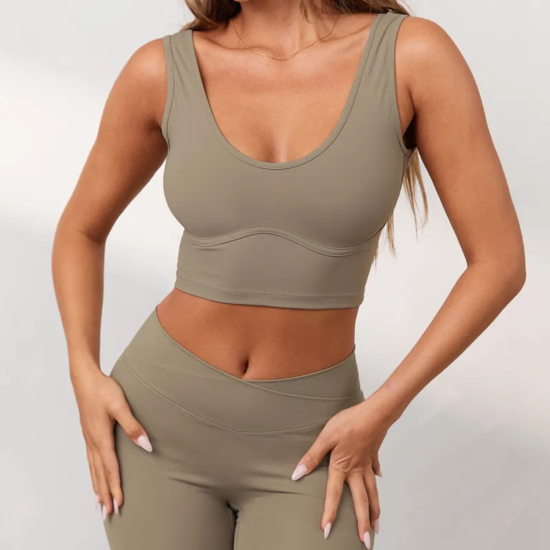 Silhouette Crop Top - Dune sold by Lounge Underwear
