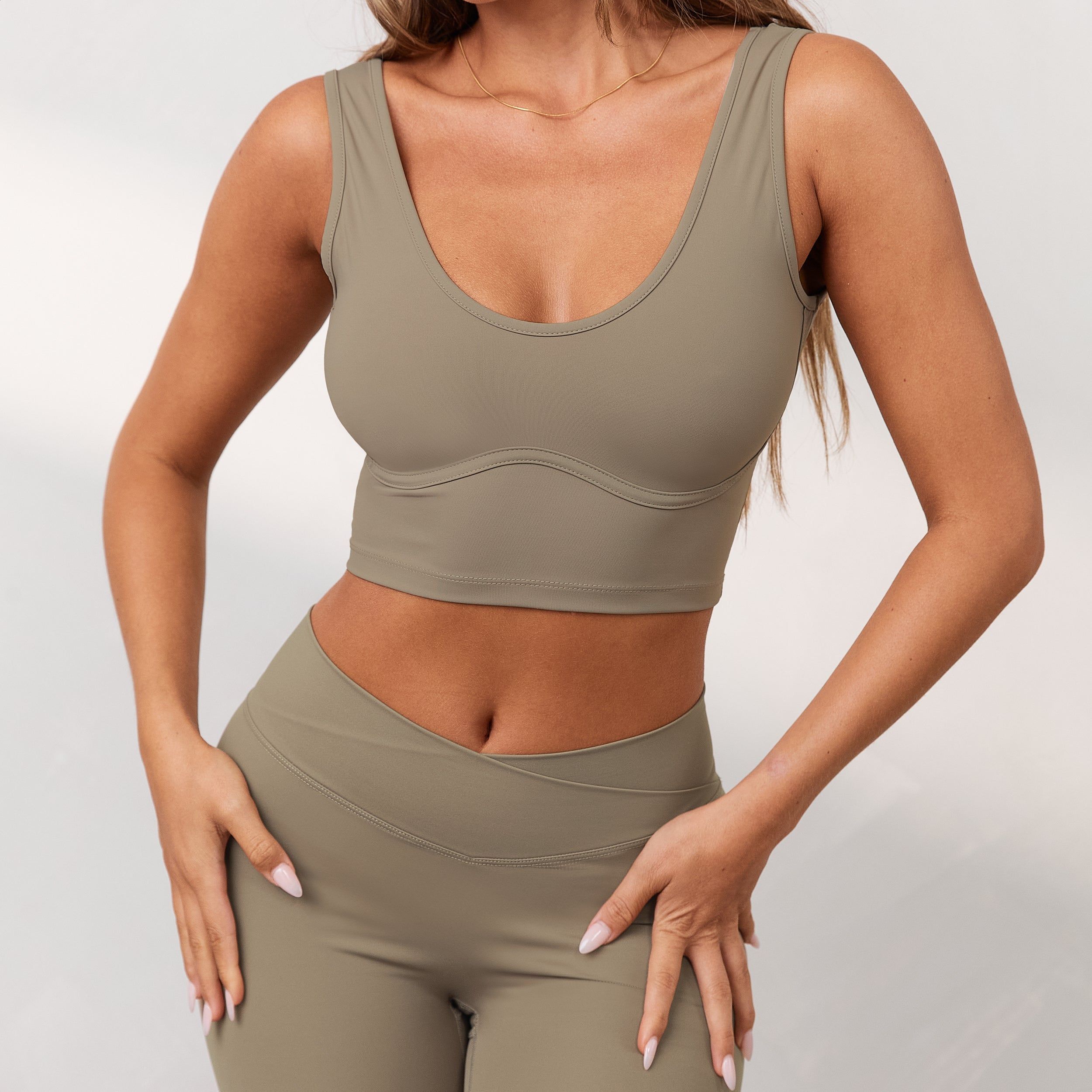 Silhouette Crop Top - Dune sold by Lounge Underwear