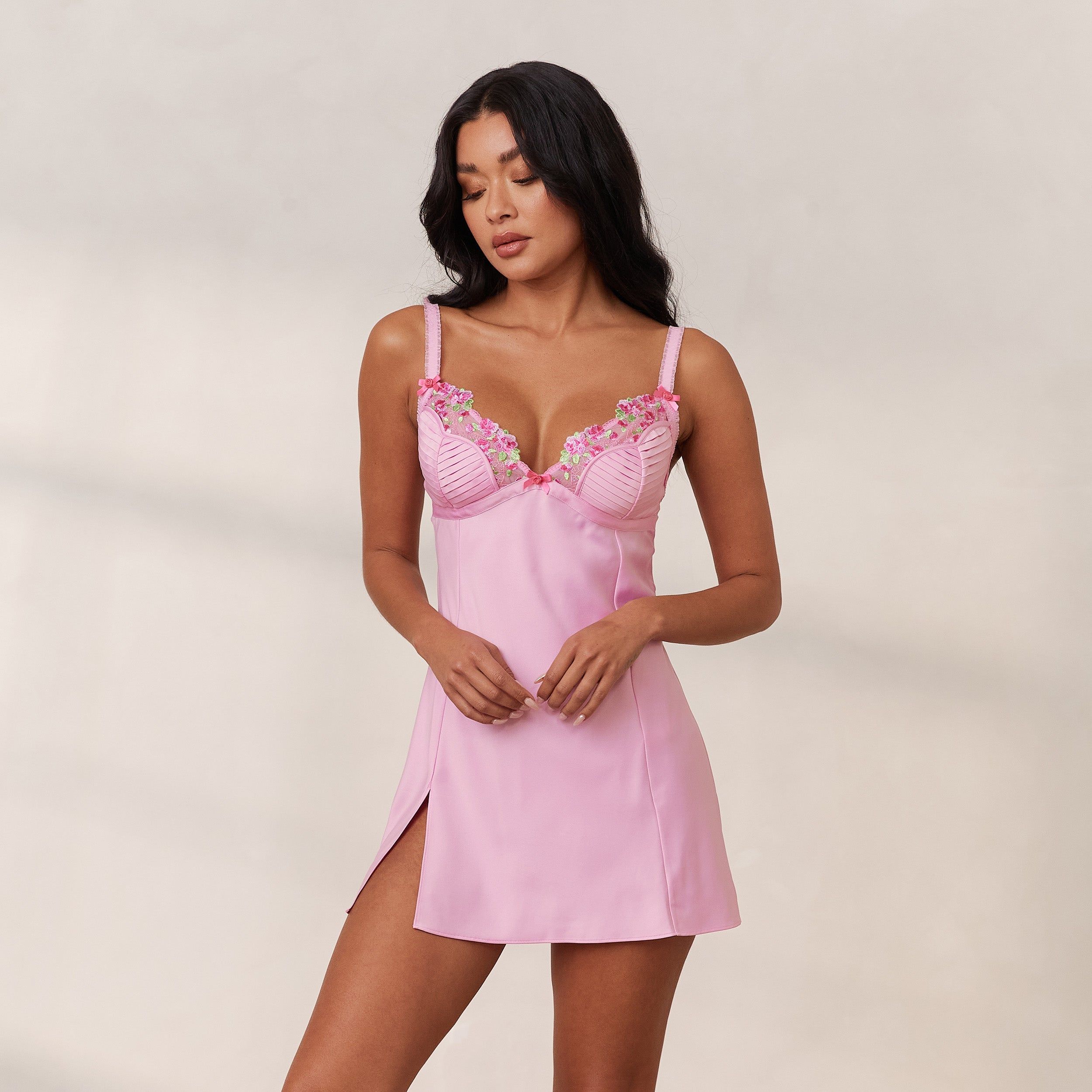 Eden Slip Dress (Set) - Pink sold by Lounge Underwear product image thumbnail 2