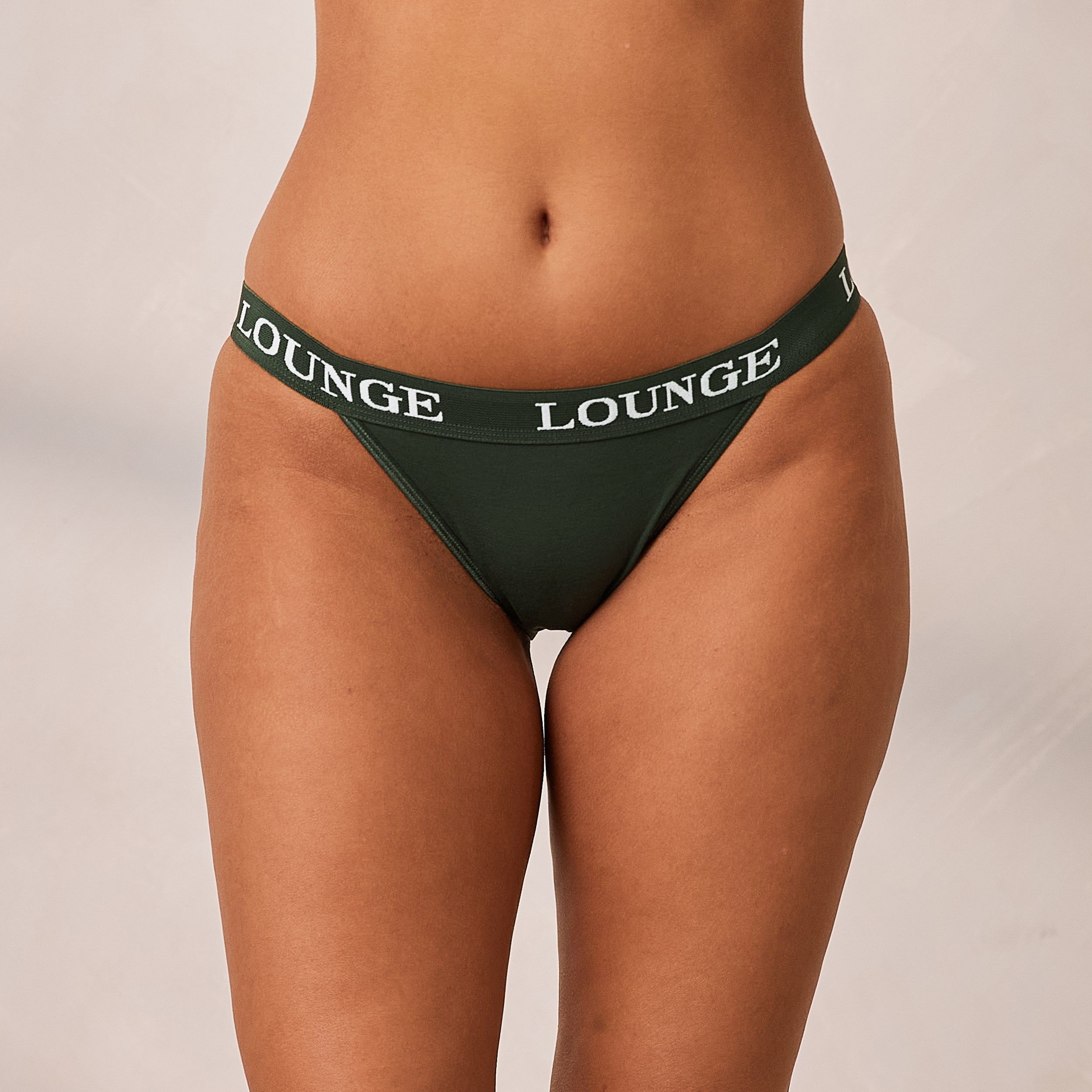 Bamboo Triangle Briefs - Pine Green sold by Lounge Underwear