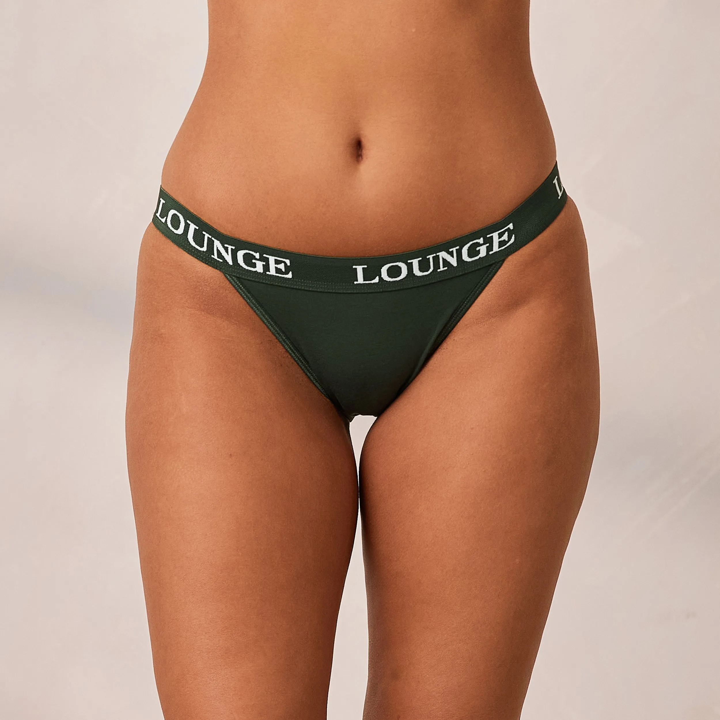 Bamboo Triangle Briefs - Pine Green sold by Lounge Underwear