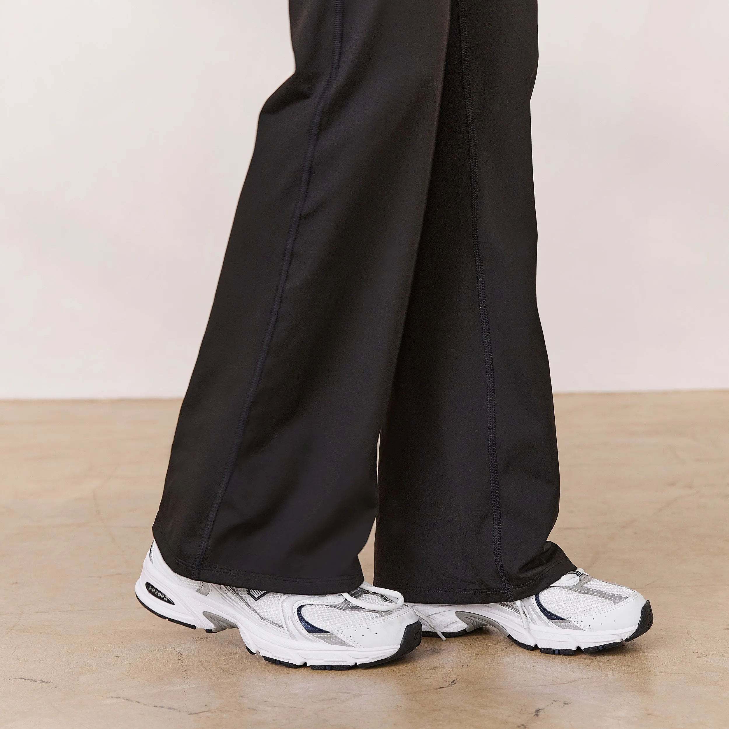 Varsity Crossover Flared Leggings - Black sold by Lounge Underwear product image thumbnail 4