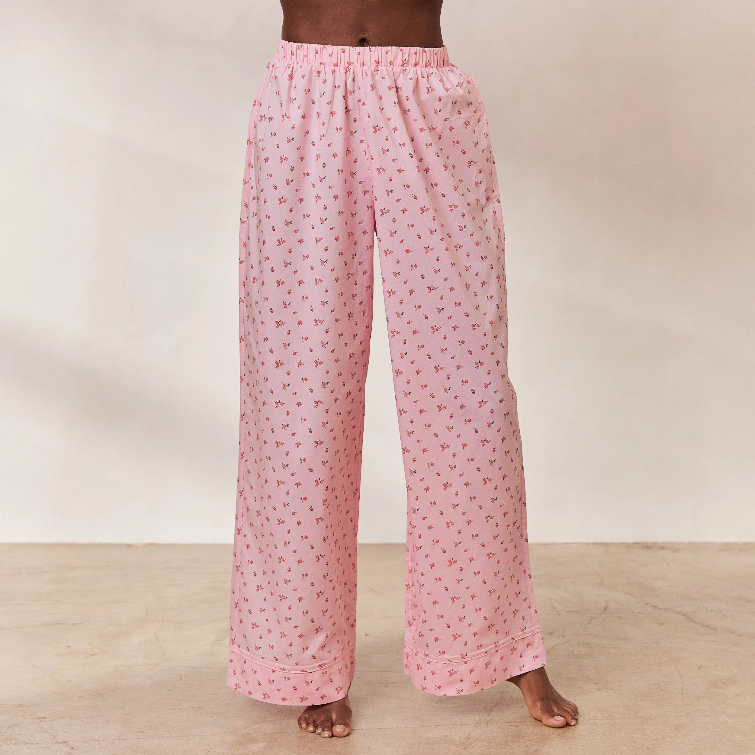 Floral Pyjama Bottoms - Pink Print sold by Lounge Underwear product image thumbnail 2
