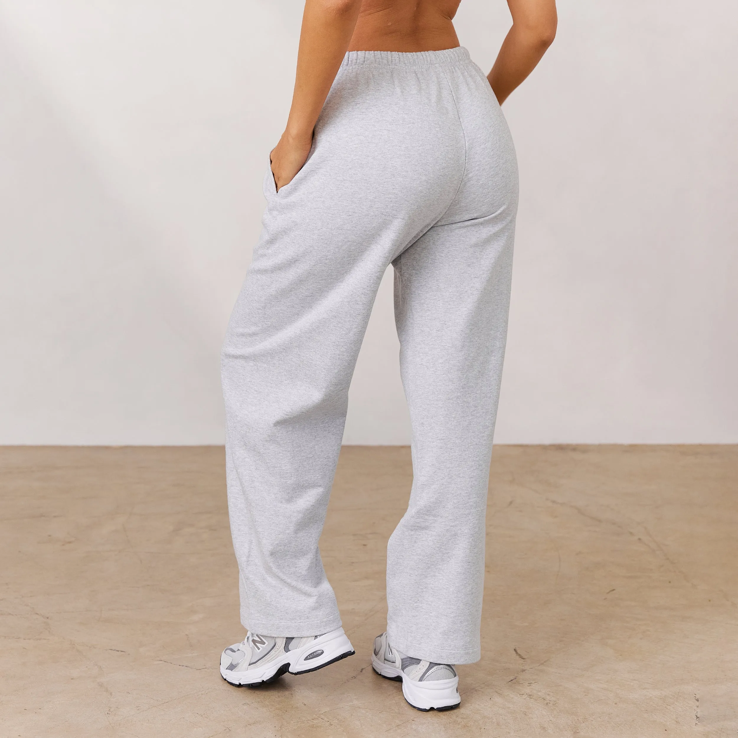 Varsity Straight Leg Joggers - Frost Melange sold by Lounge Underwear product image thumbnail 4