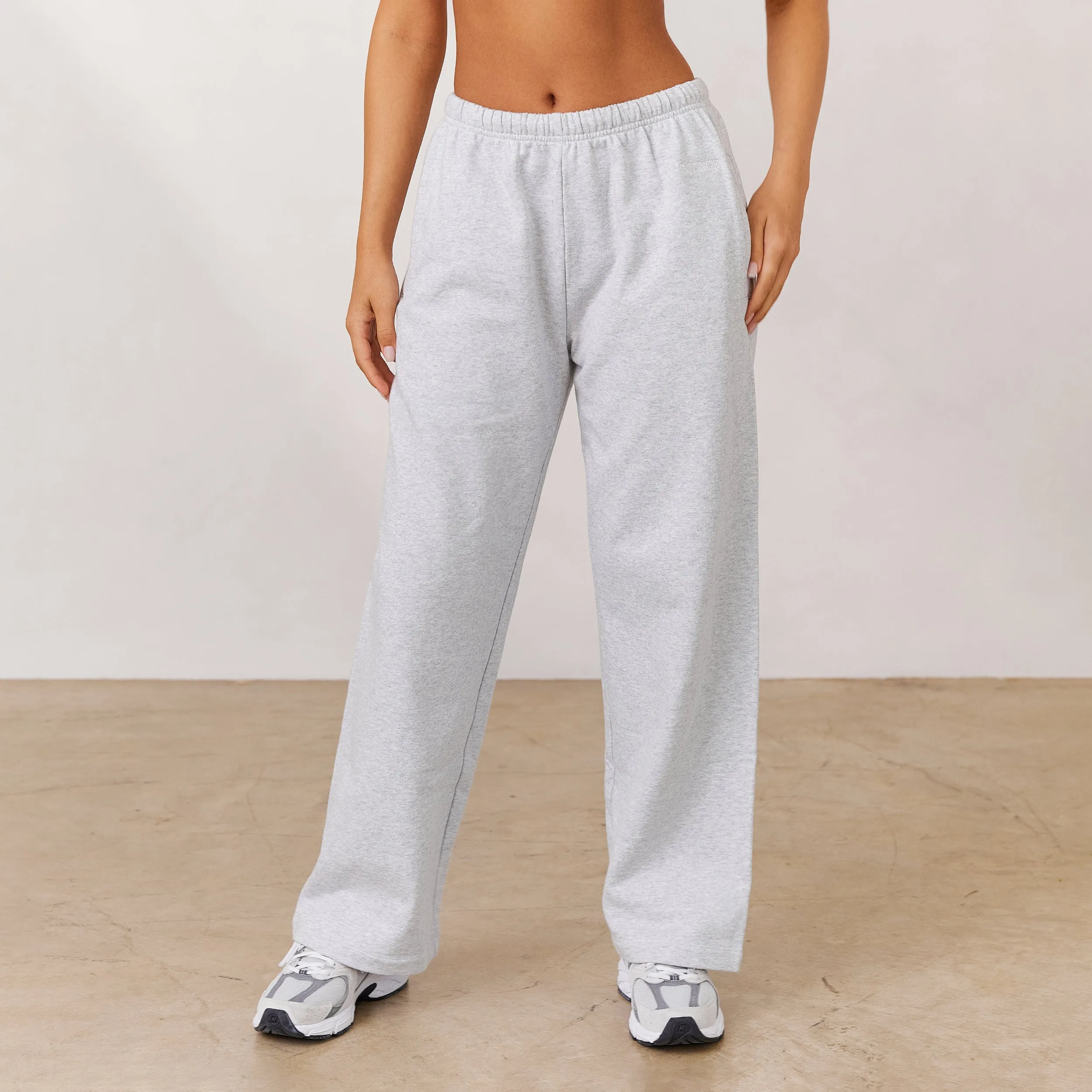 Varsity Straight Leg Joggers - Frost Melange sold by Lounge Underwear product image thumbnail 2