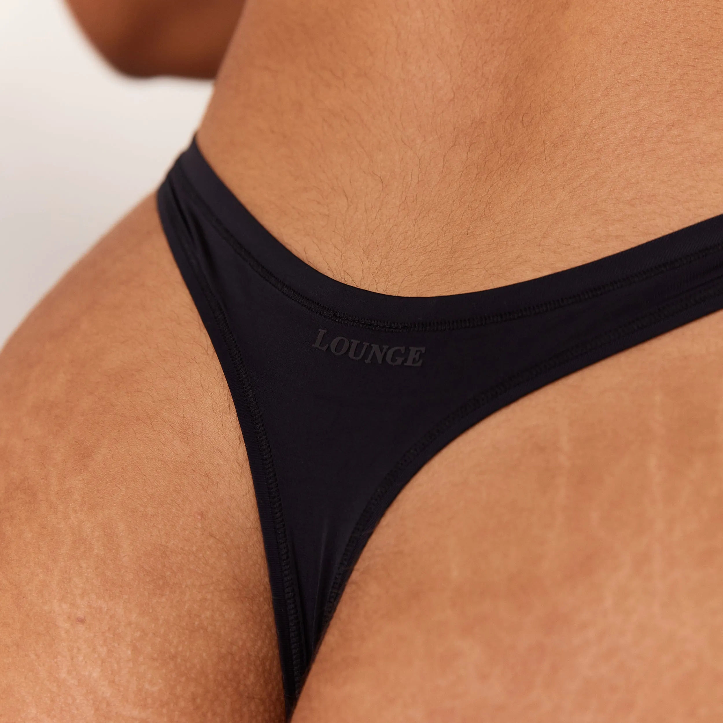 Barely There Thong - Black sold by Lounge Underwear product image thumbnail 3