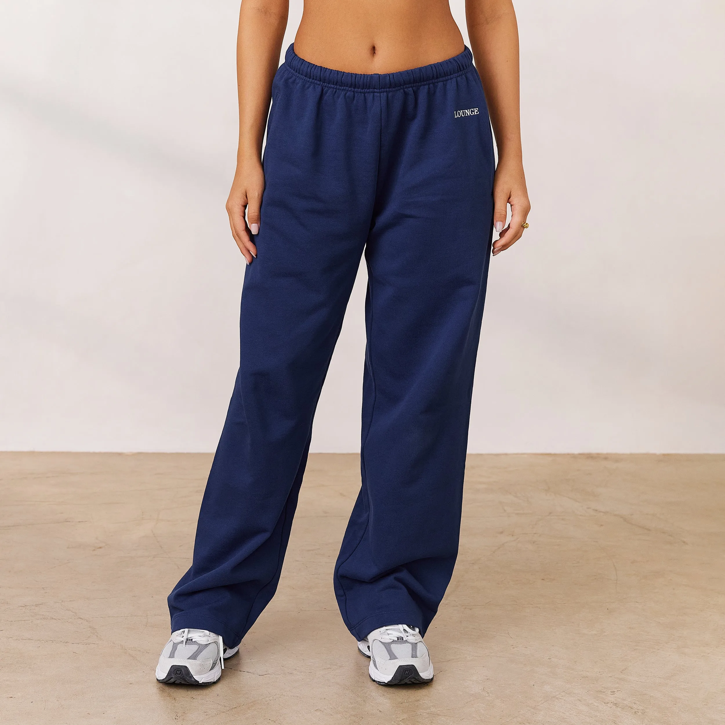 Varsity Straight Leg Joggers - Navy sold by Lounge Underwear product image thumbnail 2