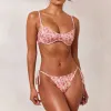 Reversible Tie Side Bikini Briefs - Pink/Floral sold by Lounge Underwear