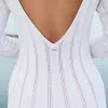 Knitted Maxi Dress - Off White sold by Lounge Underwear